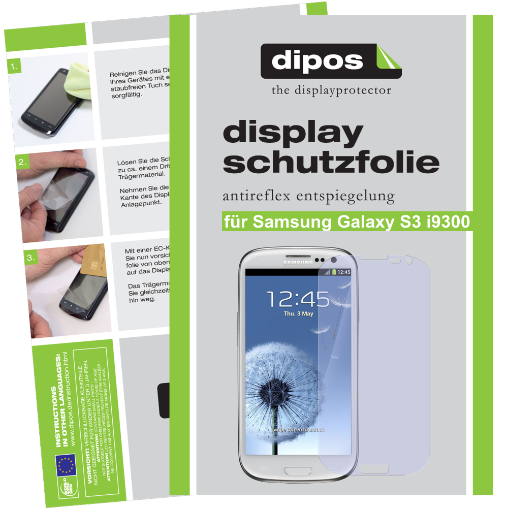 1x Samsung Galaxy S3 i9300  Schutzfolie matt Displayschutzfolie Antireflex - Bild 1 von 1