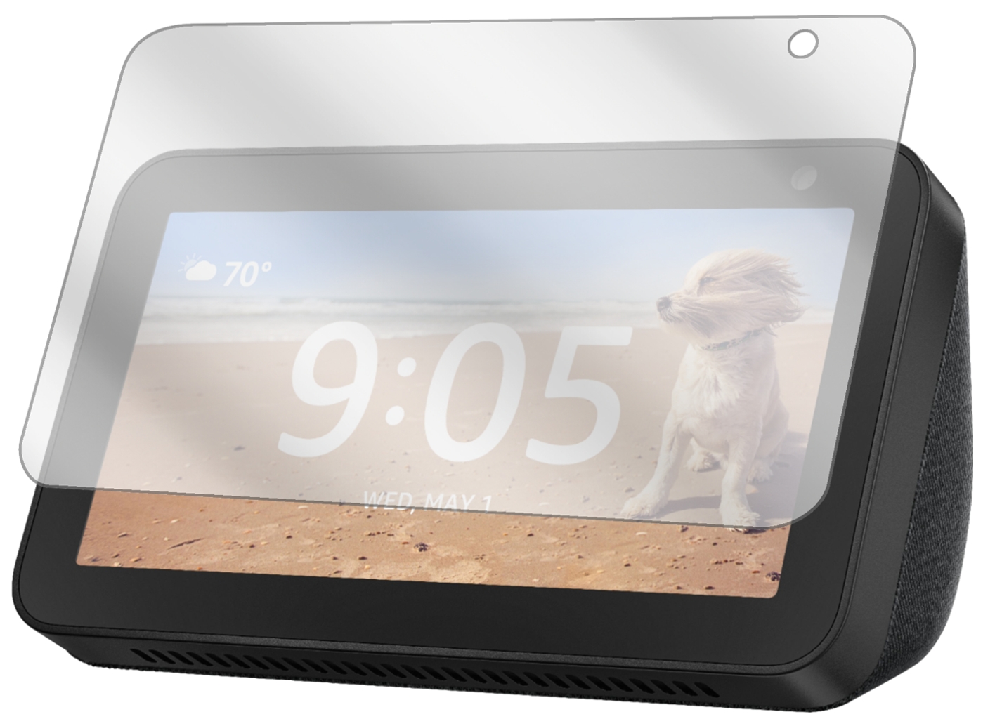 Dipos Pellicola Protettiva Privacy 4 Lati Per Amazon Echo Show 5 - Made In Germany, Anti-sguardi