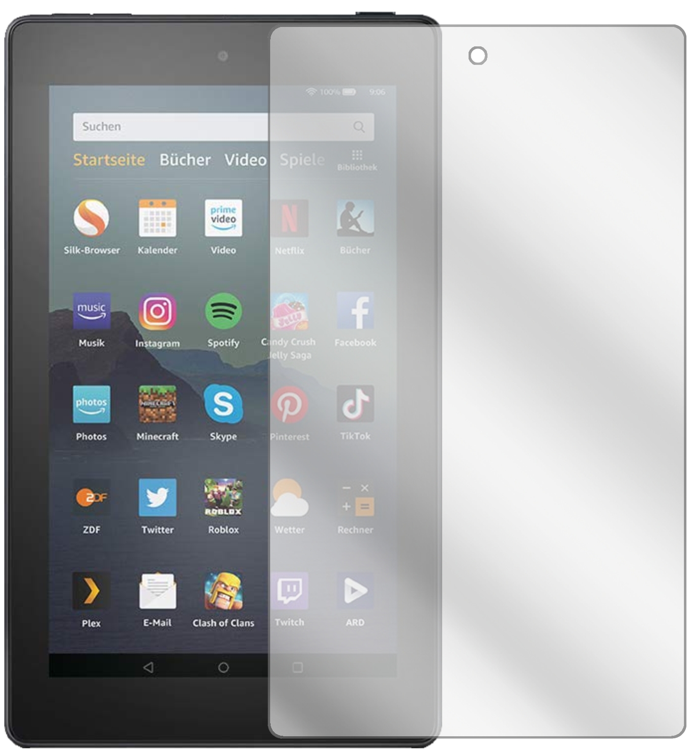 Screen Protector for Amazon Fire 7 Tablet (2019) Protection Crystal
