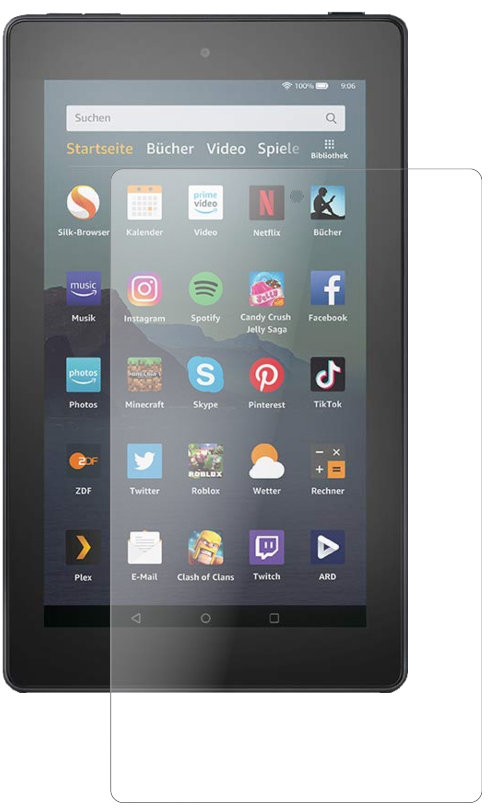 Screen protector Amazon fire 7 tablet (2019) Flexible matte protection glass eBay