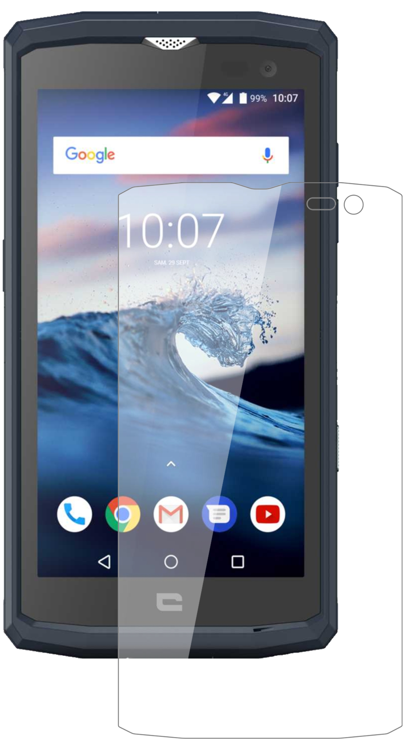 dipos I Protezione Vista compatibile con Crosscall Core M6