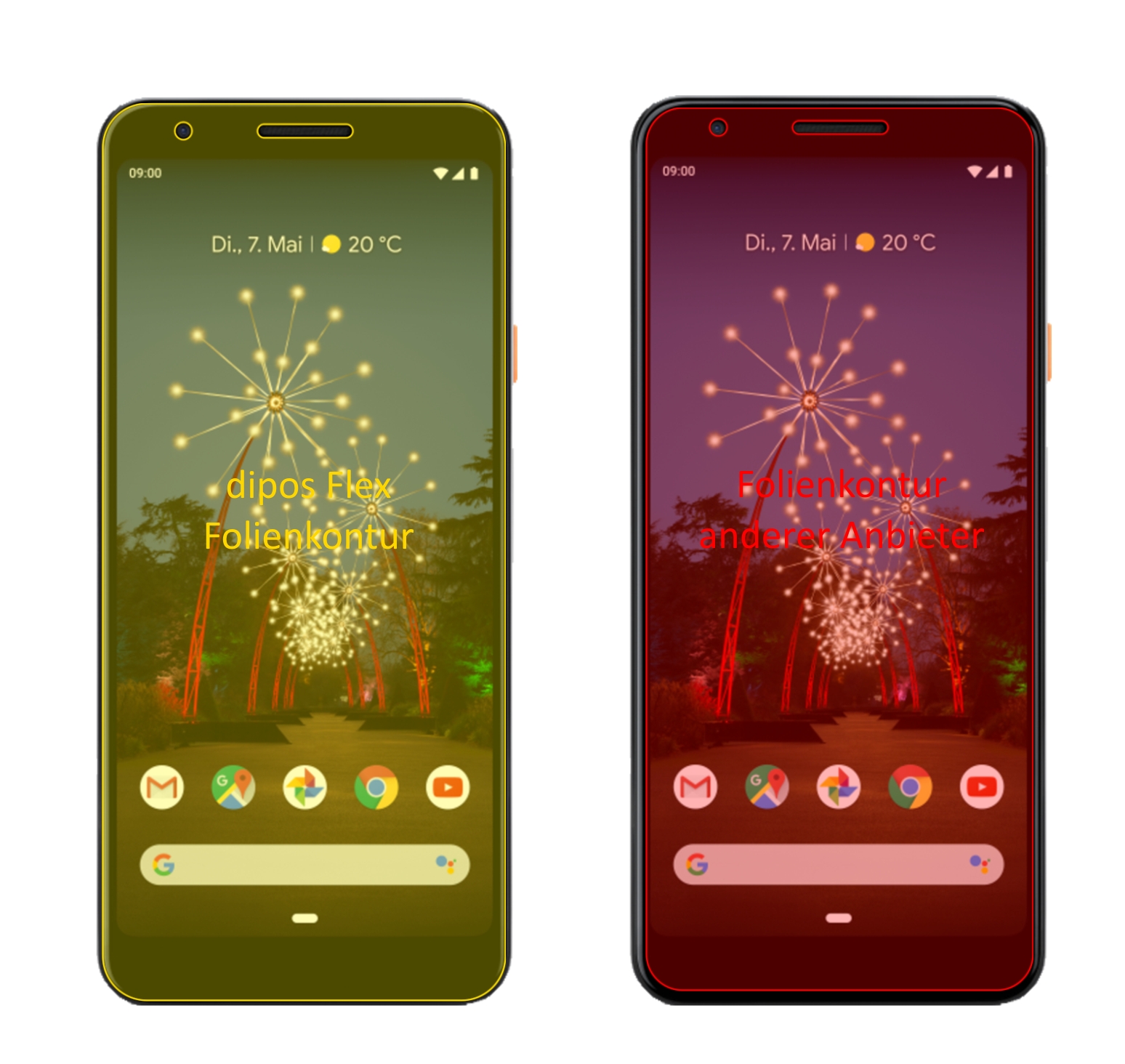 2x Pellicola Protettiva per Google Pixel 3a rivestimento al 100% Protezione