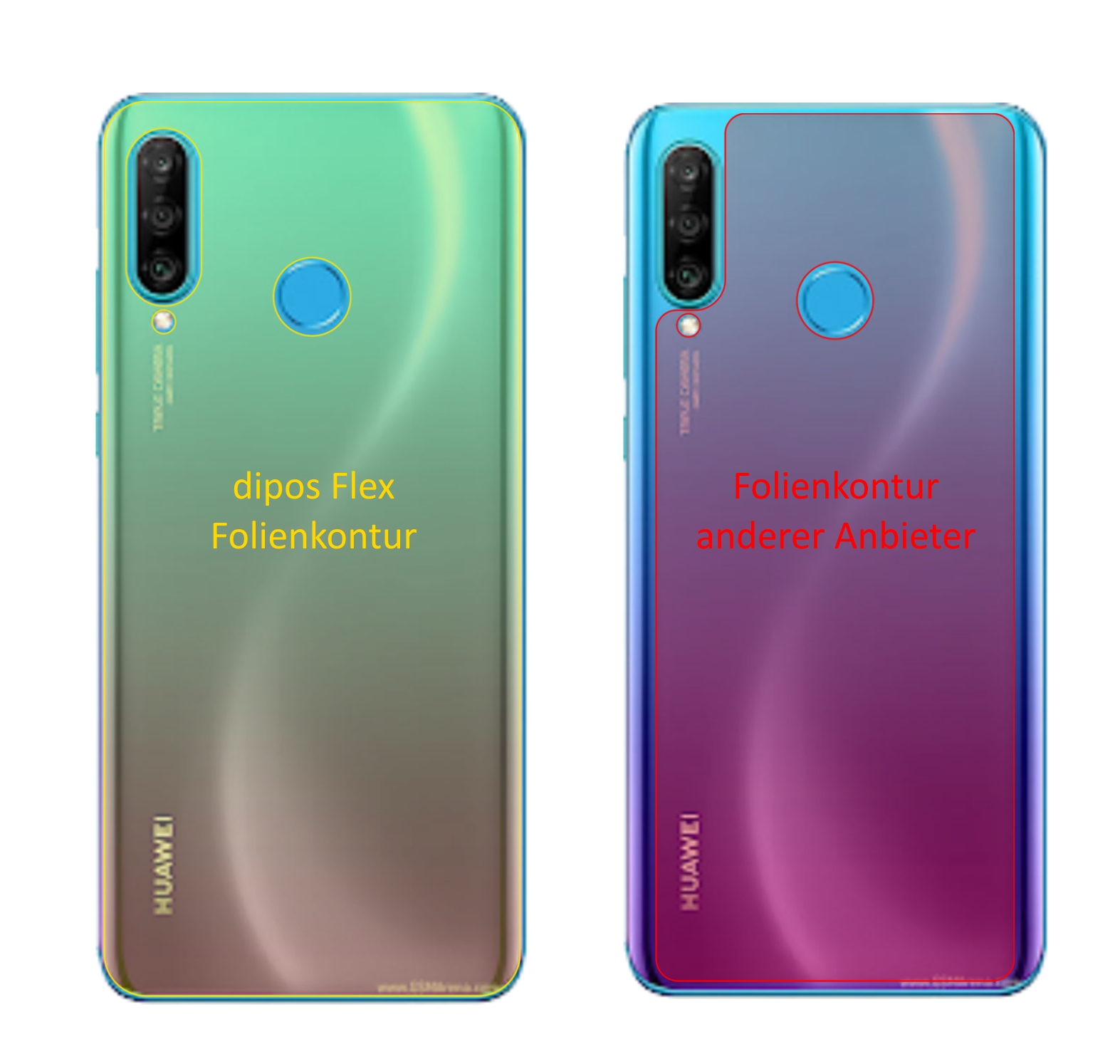 2x Pellicola per Huawei P30 Lite New Edition Protettiva