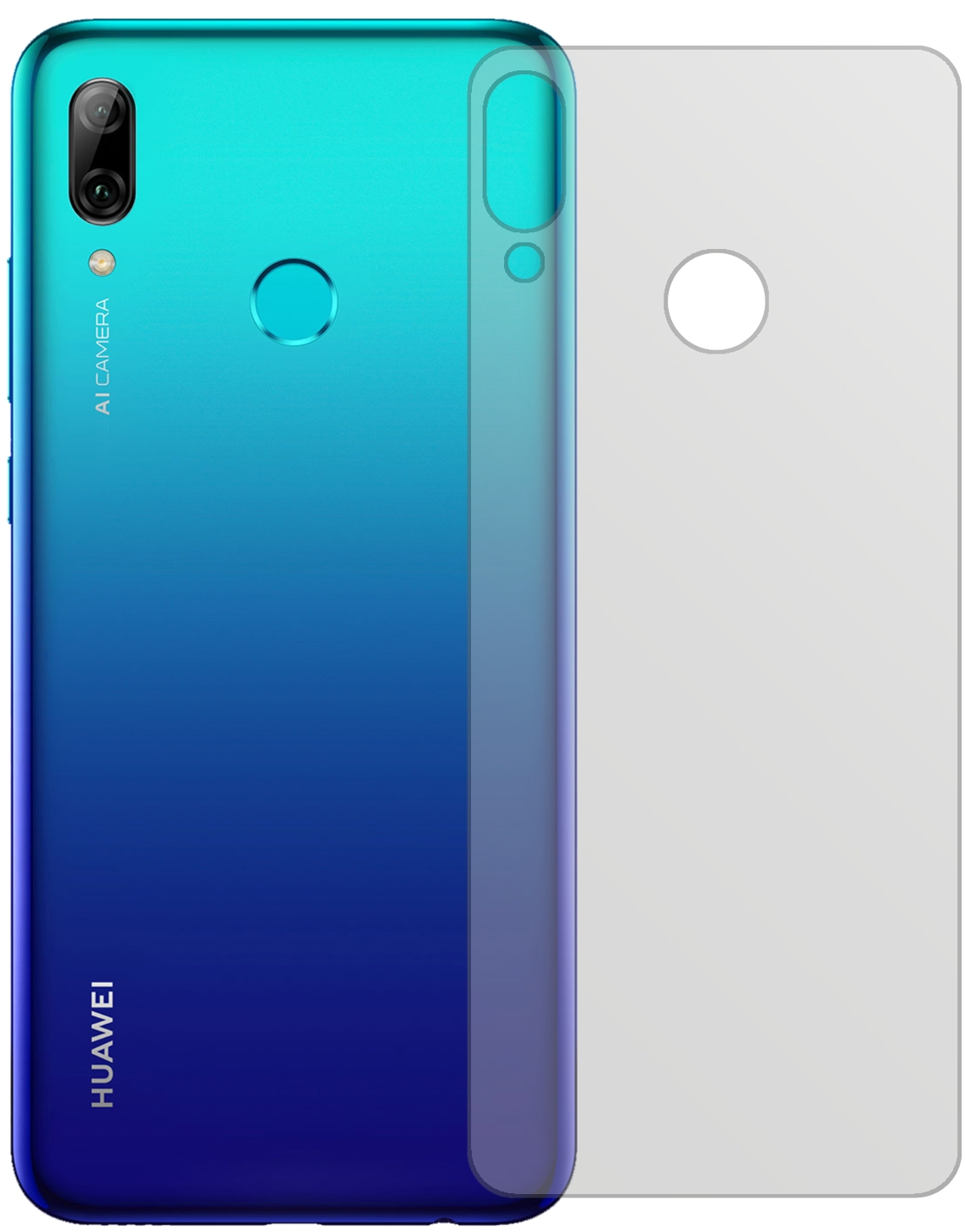 2x Pellicola per Huawei P Smart Z (2019) posteriore rivestimento al 100