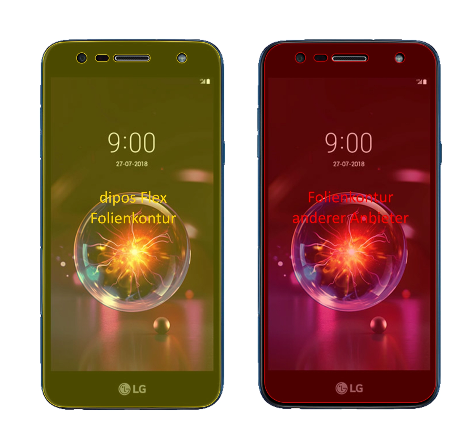 2x Pellicola Protettiva per LG X power 3 rivestimento al 100% Protezione dipos