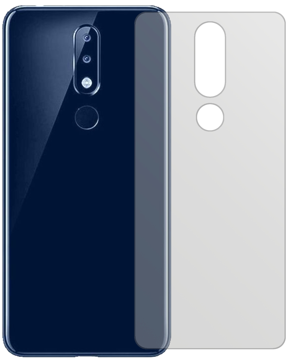 Pellicola Protettiva per Nokia 5.1 Plus Protezione Vetro Flessibile 9H dipos