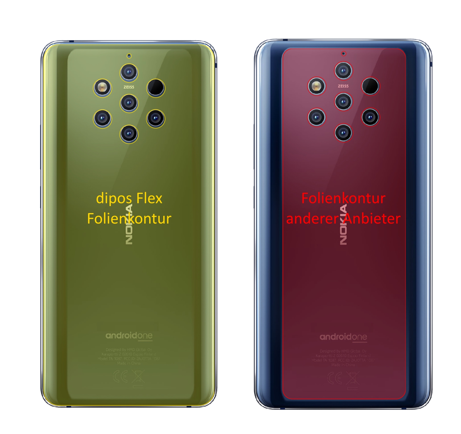 5x Pellicola Protettiva per Nokia 9 PureView Protezione Schermo Claro Display
