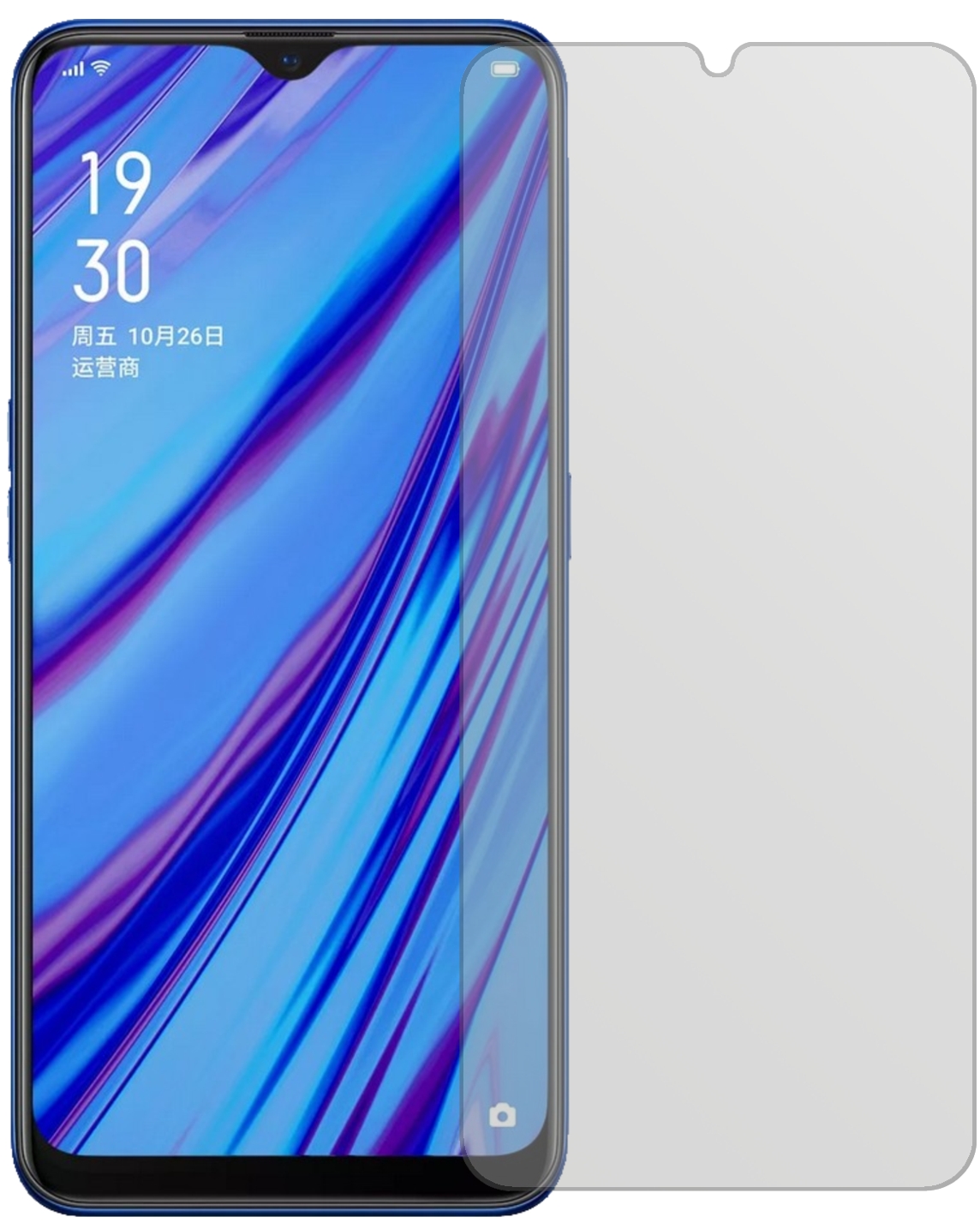 6x Pellicola per Oppo A9 (2020) posteriore Protettiva Protezione Schermo