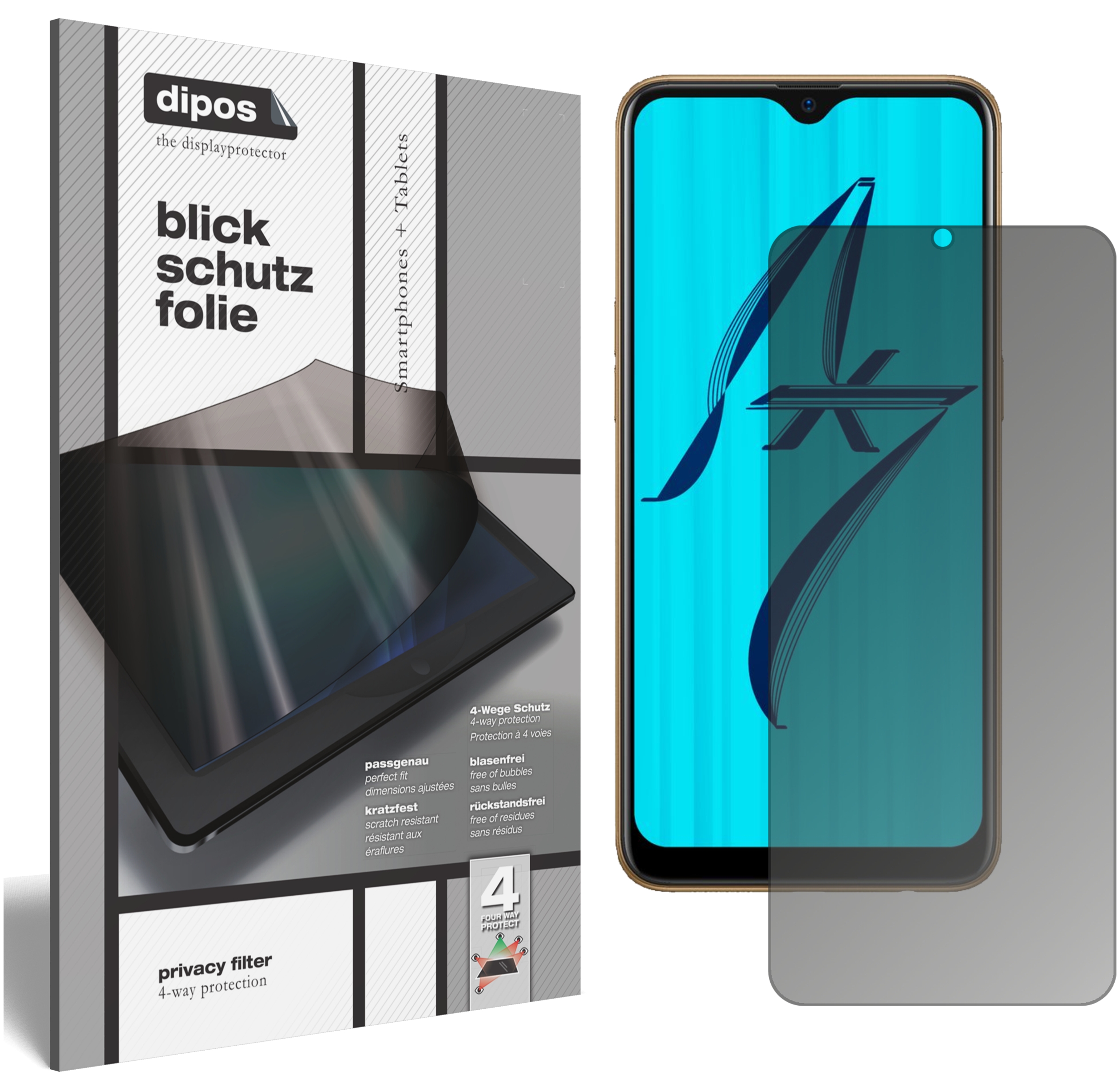 2x Pellicola per Oppo AX7 posteriore Protettiva Protezione Schermo Antiriflesso