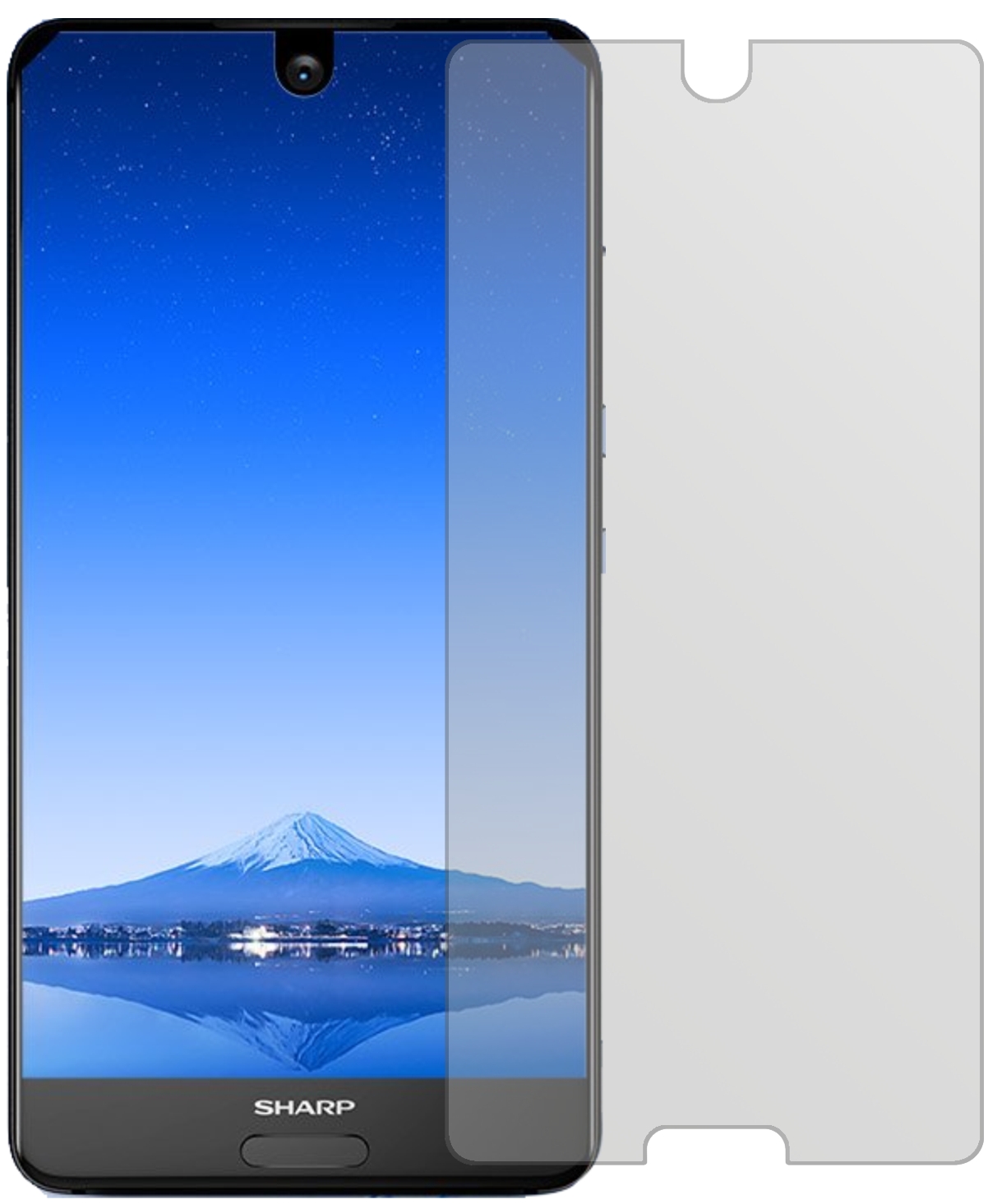 6x Pellicola per Sharp Aquos Sense2 Protettiva Protezione Cristallo