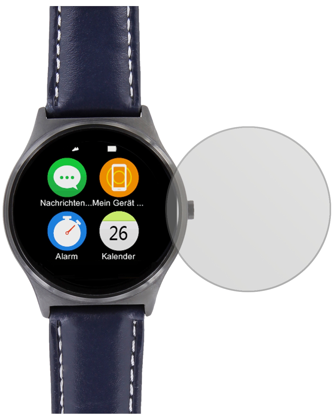 Dipos I 6X Pellicola Protettiva Antiriflesso Per Orologio 37 Mm - Opaca, Anti-impronta, Resistente Ai Graffi - Made In Germany