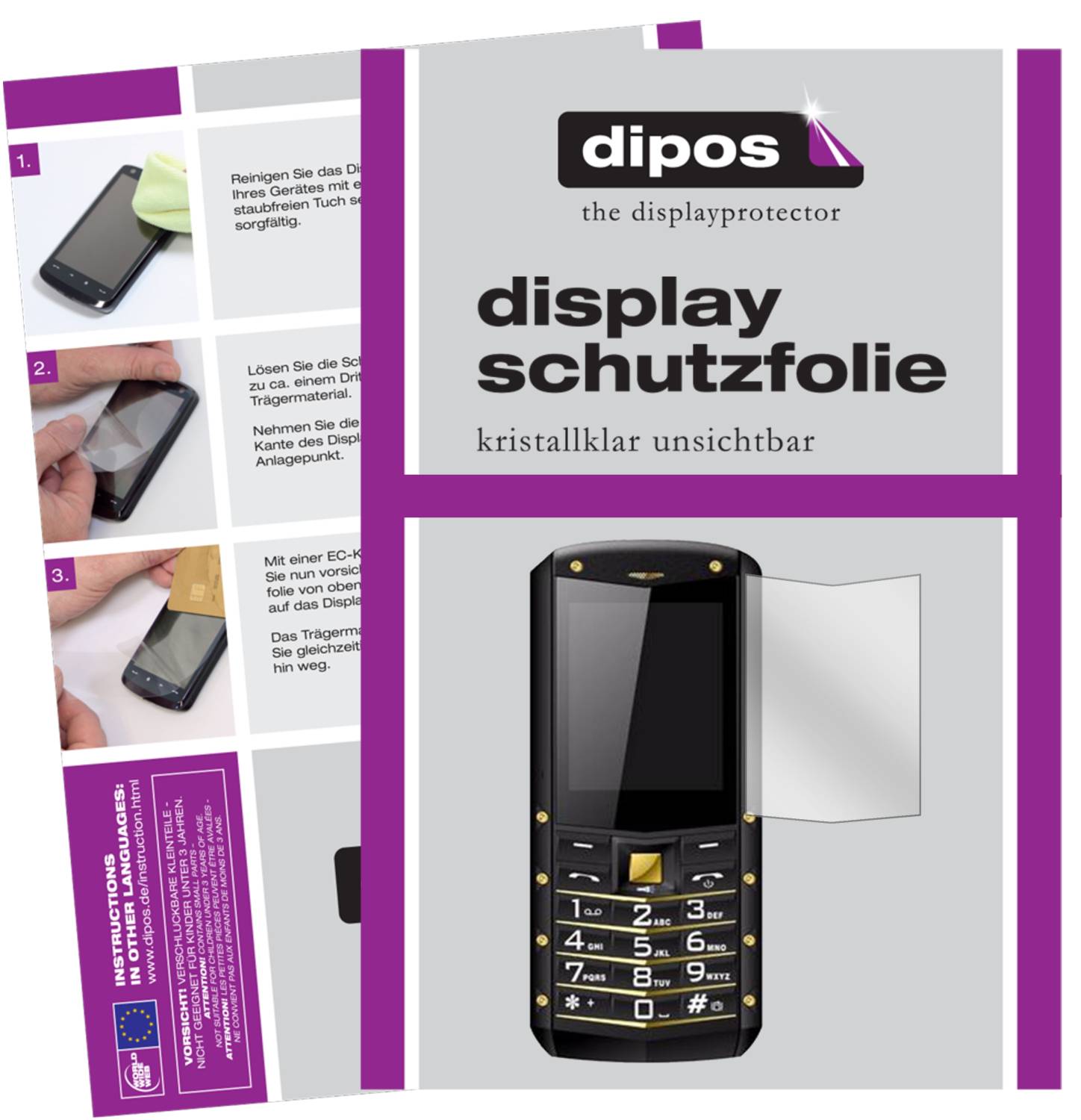 dipos I 2X Pellicola Protettiva Opaco Compatibile con Meizu PRO 7 Protezione Vetro Flessibile 9H (1x Anteriore & 1x Posteriore