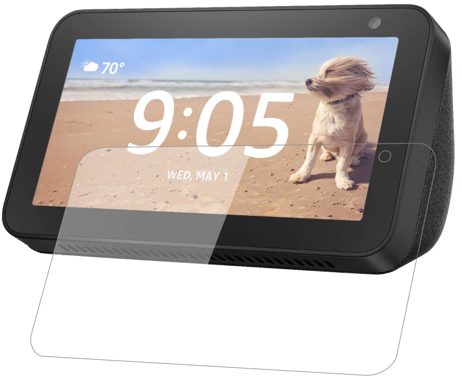 Pellicola Protettiva Dipos Per Echo Show 10 (3a Gen.), Vetro Flessibile 9H Anti-Urto, 0,2 Mm, Made In Germany