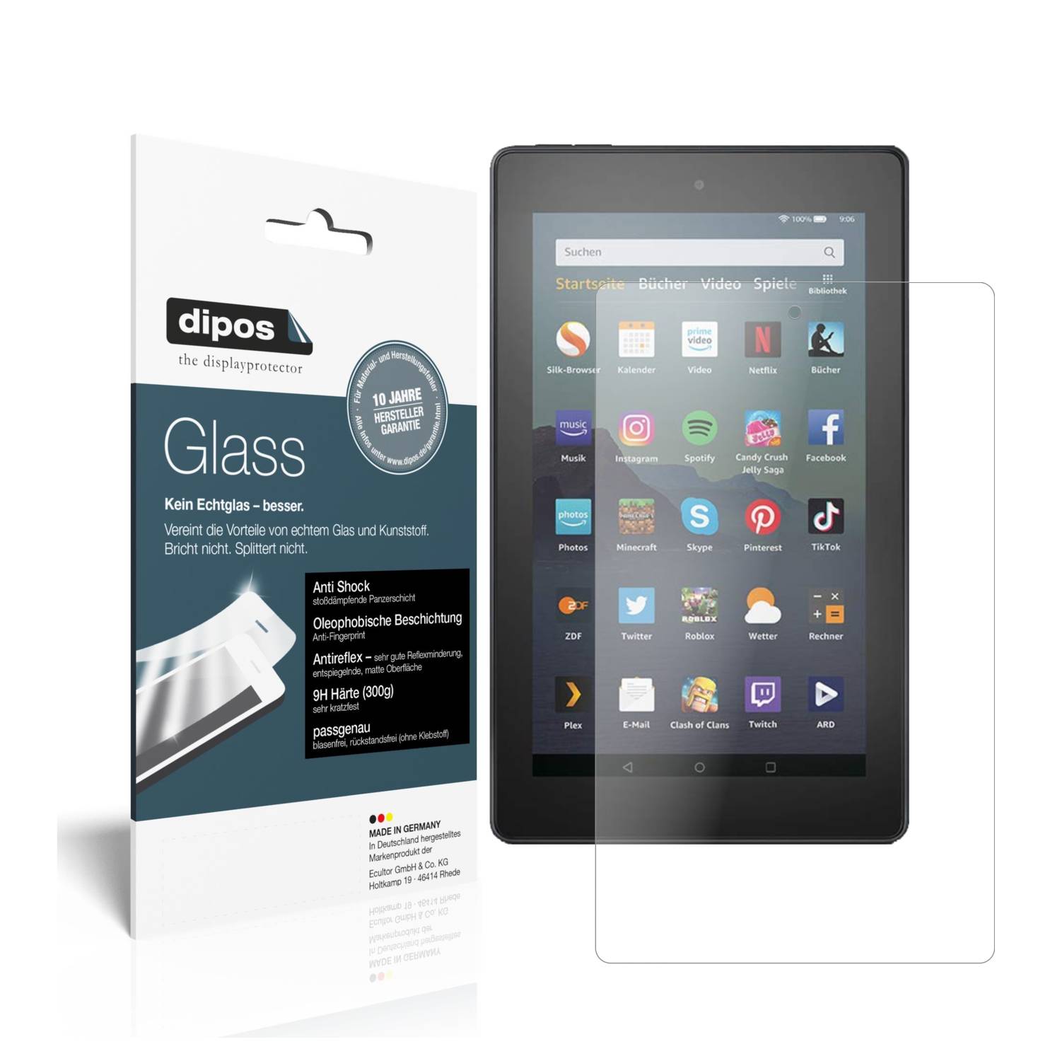 Screen Protector for Amazon Fire 7 Tablet 9. generation (2019) AntiShock Matte eBay