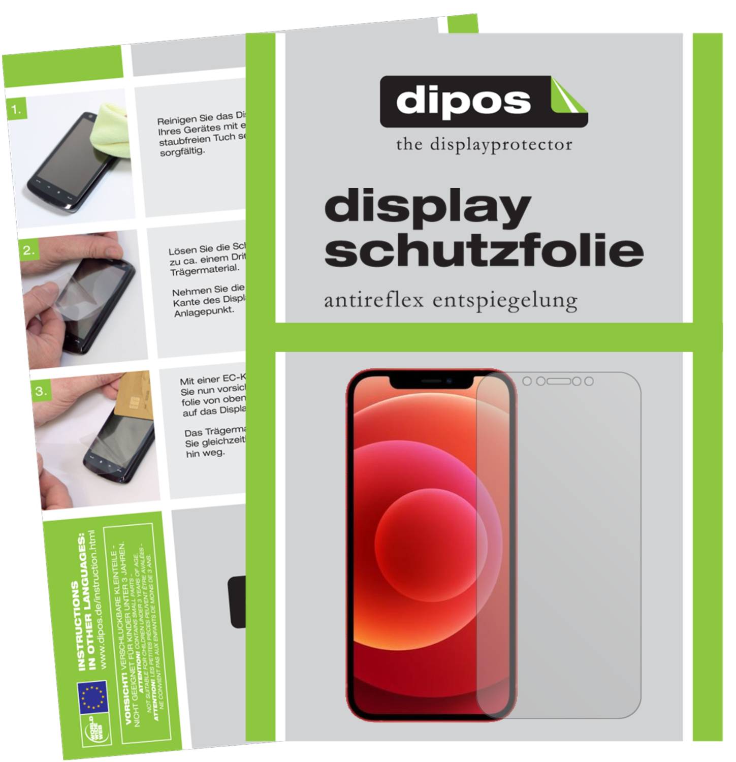 Dipos 6 Pellcole Protettive Antiriflesso Per IPhone 12 Pro Max - Opache, Anti-impronta, Made In Germany