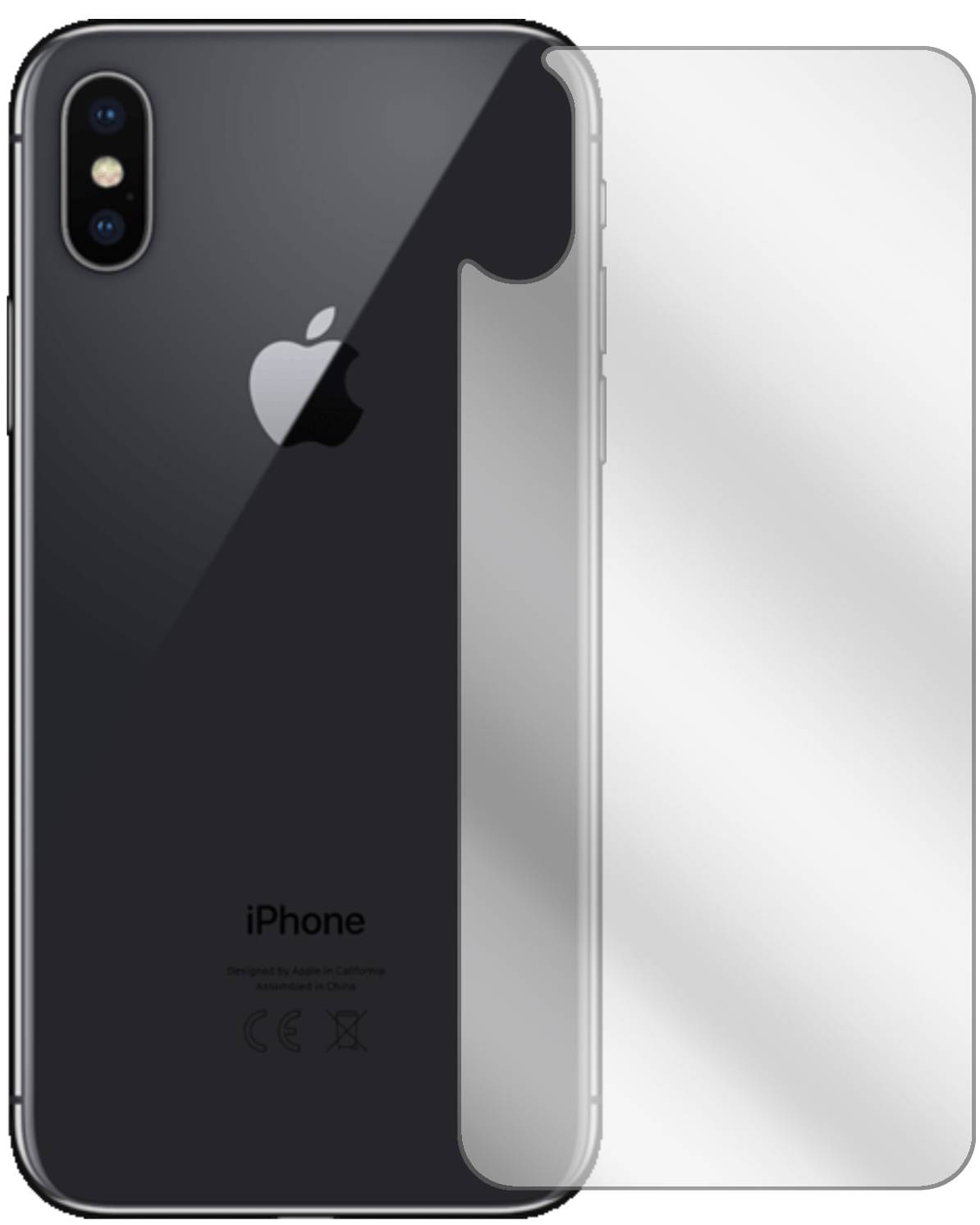 Lente Fotocamera posteriore Finta Adesivo Camera Sticker iPhone 11 Pro e Pro Max - nero per Apple iPhone 11, X, XS e XS Max - Italiano