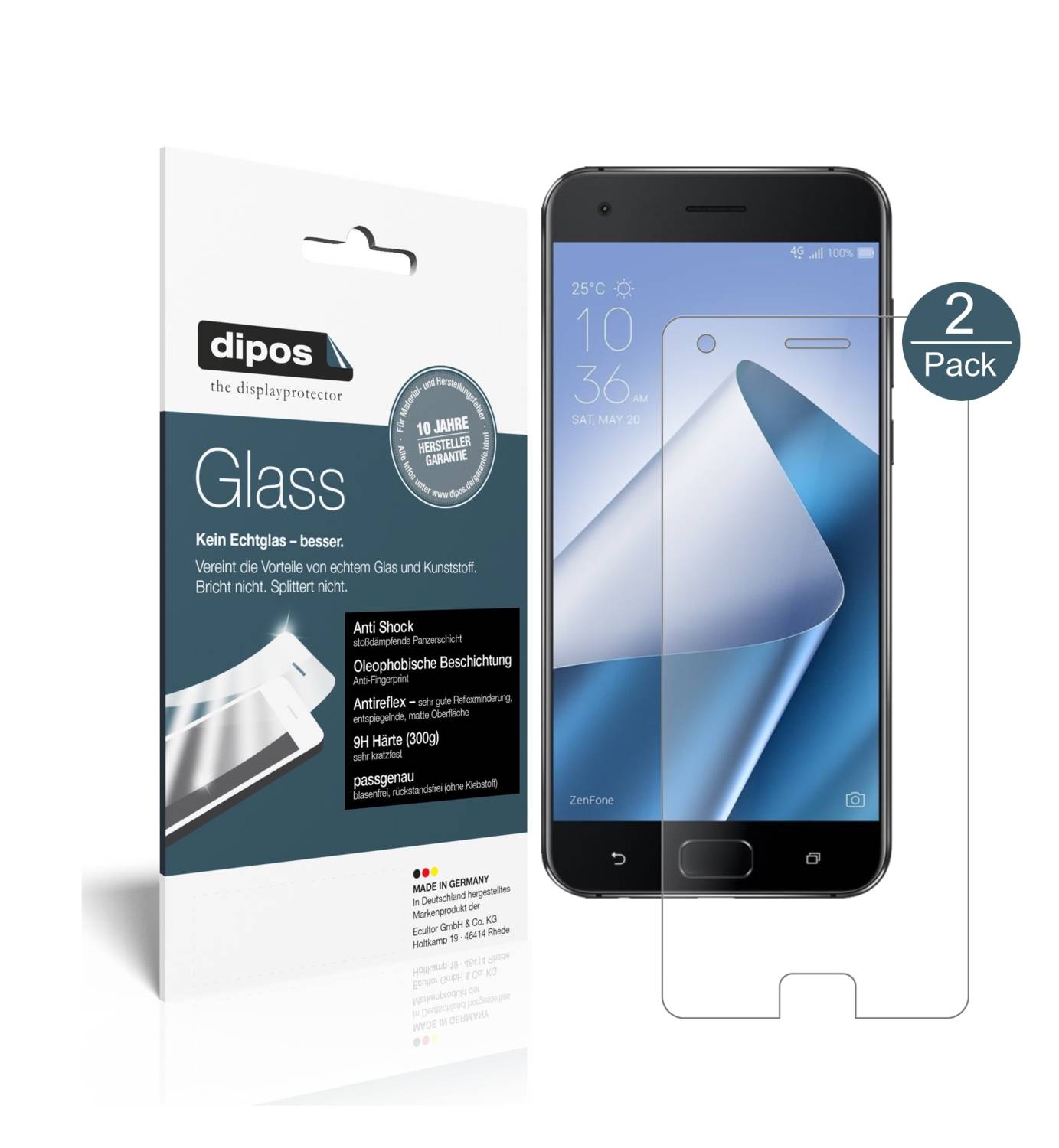 Pour Asus Zenfone Go ZB500KL 5.0 Transparent Mince VERRE TREMPÉ [ Ultra Fine 0.26MM ] Film de
