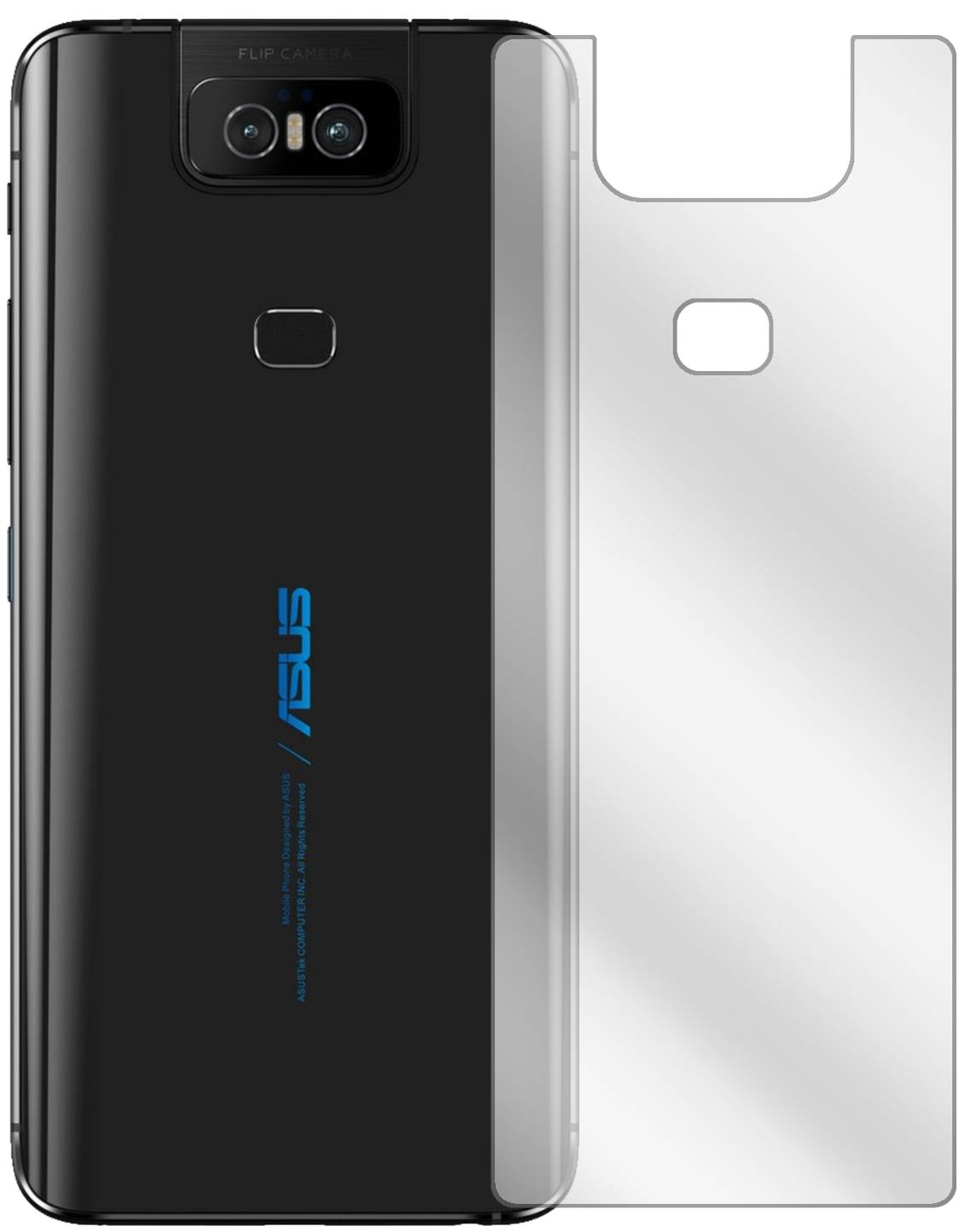 2x Pellicola Prottetiva per Asus Zenfone 6 ZS630KL Protezione Vista 2 modi dipos