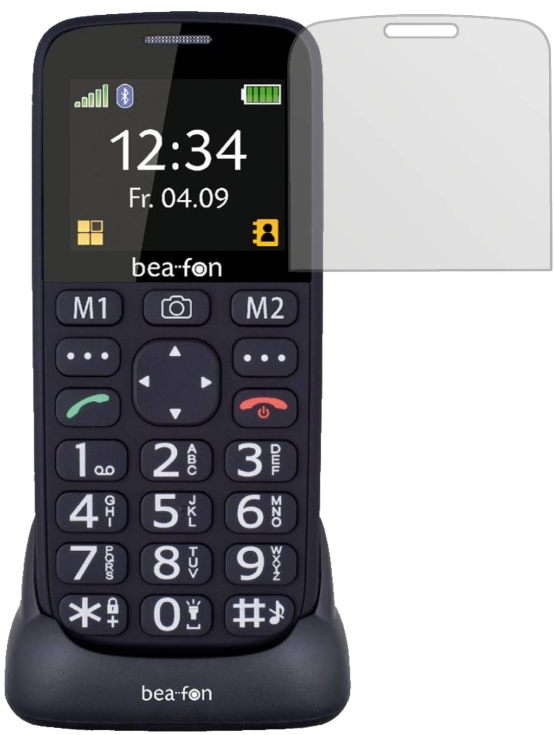 2x Pellicola per bea-fon SL240 Protettiva Protezione Schermo Cristallo dipos