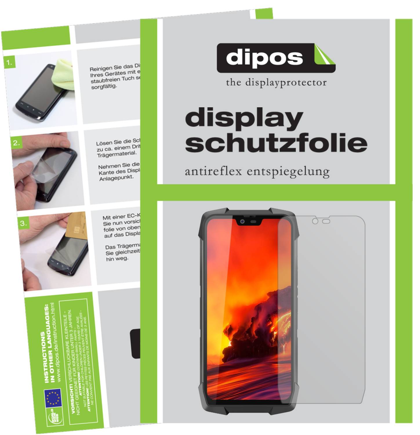 Dipos 6x Pellicola Protettiva Antiriflesso Per Blackview P2: Opaca, Anti-impronta, Made In Germany - 2