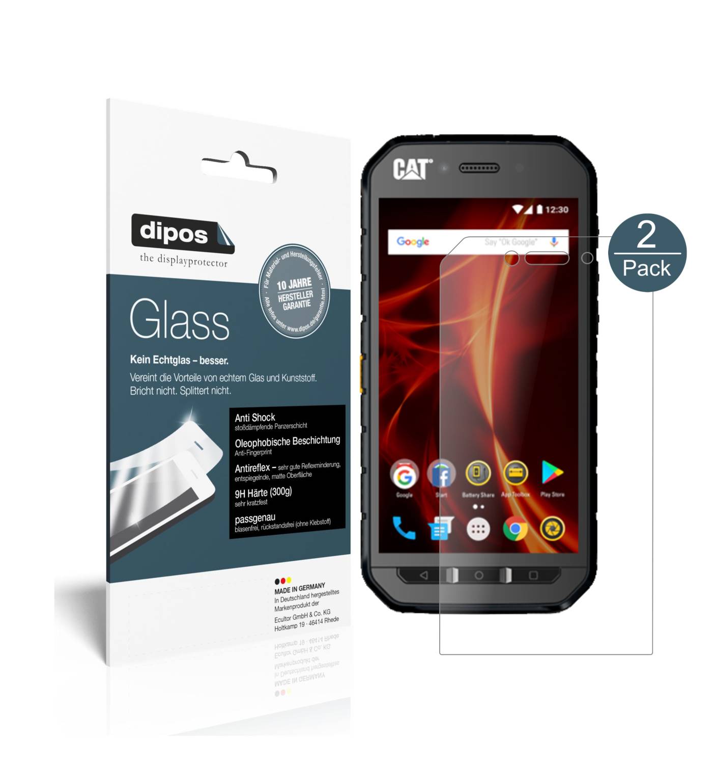 Screen Protector for Caterpillar Cat S41 AntiShock Matte 9H Antishock