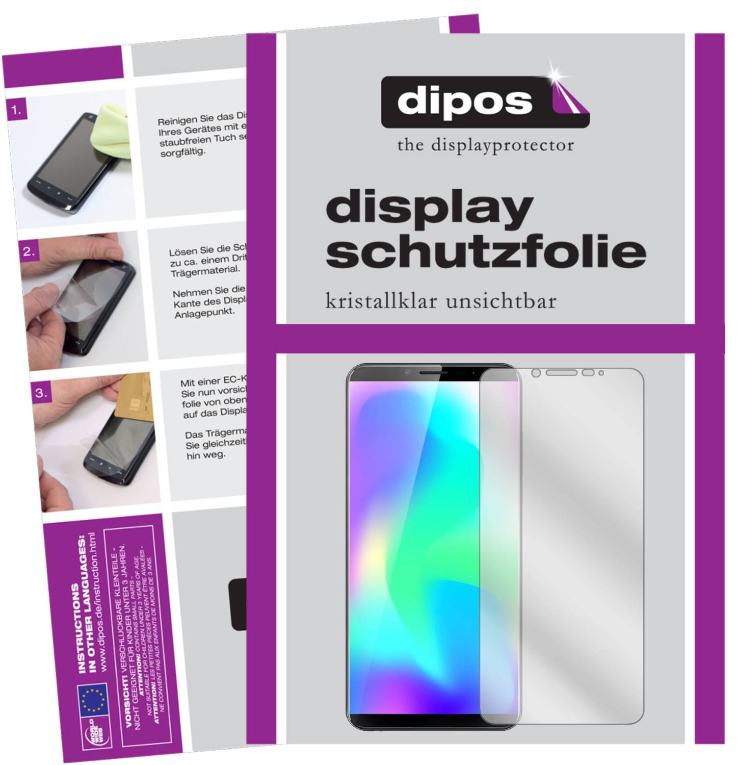 Dipos 6 Pellicole Protettive Crystalclear Per Cubot X19 - Taglio Laser Made In Germany, Anti-Graffio, Invisibile