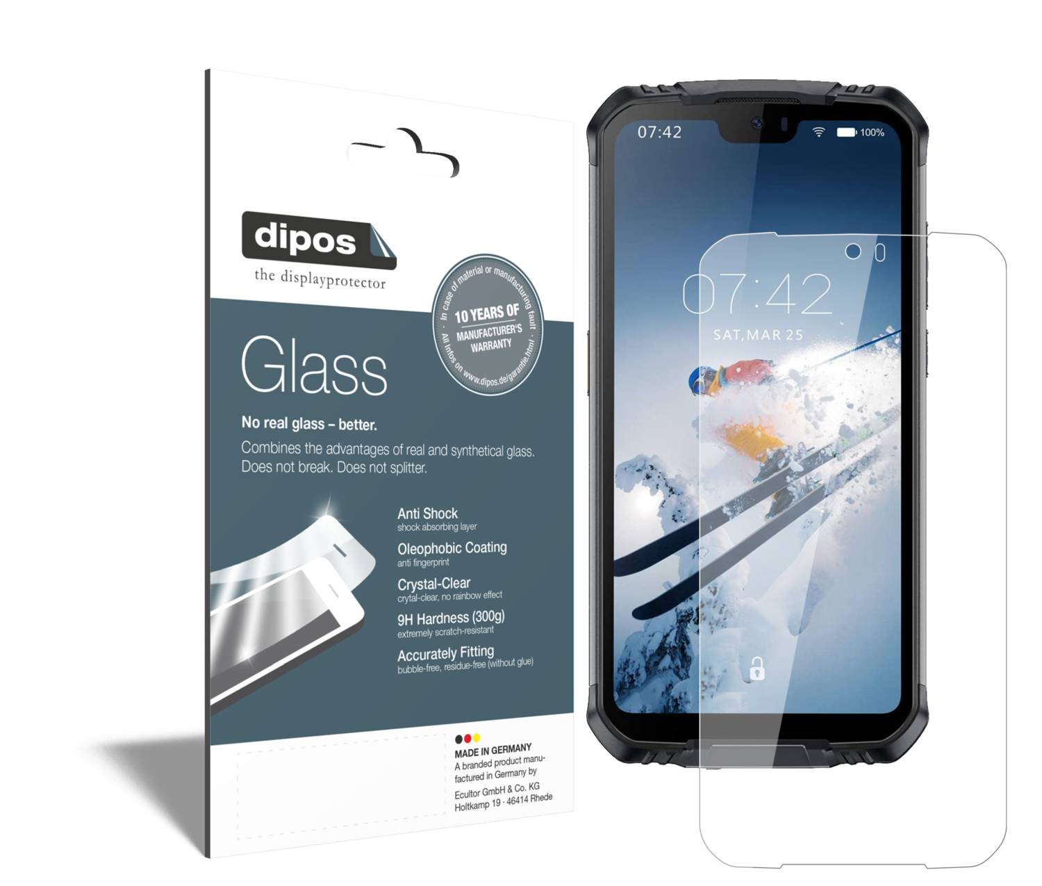 Dipos 2X Pellicola Protettiva Antiriflesso Per Doogee S60 - Opaca, Anti-impronta, Made In Germany - 6