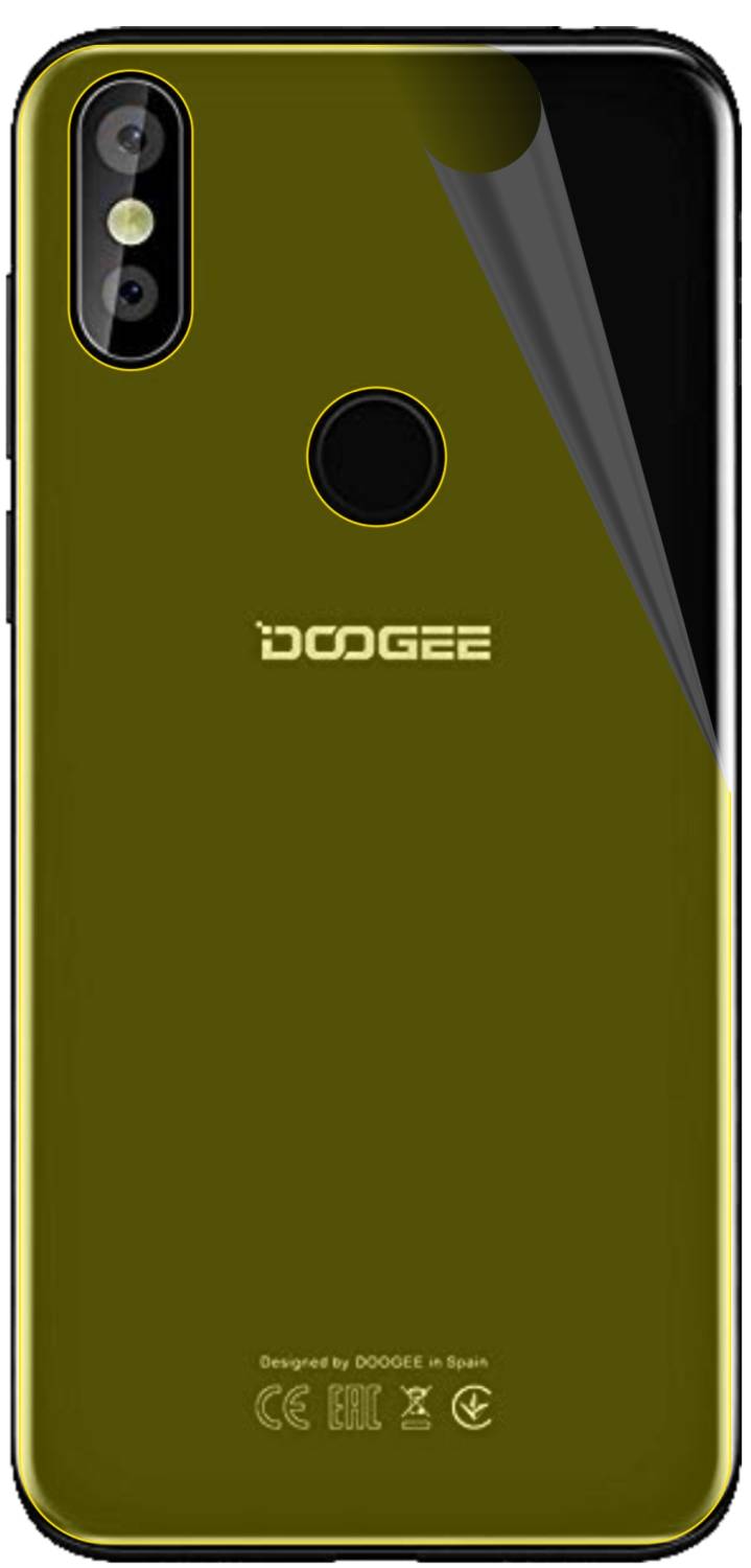 3x Pellicola per Doogee Y8 posteriore protettiva, rivestimento 100