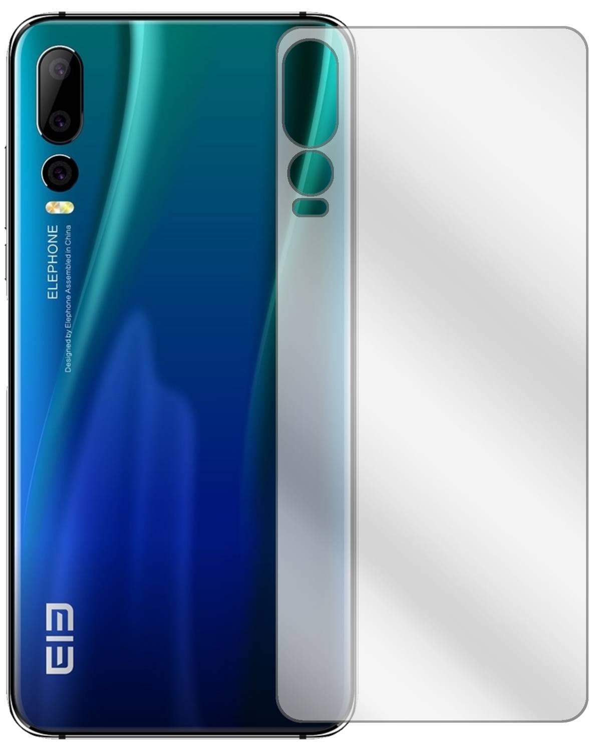 6 Pellicole Protettive Posteriori Dipos Per Honor 20i – Cristallo Trasparente, Taglio Laser Made In Germany
