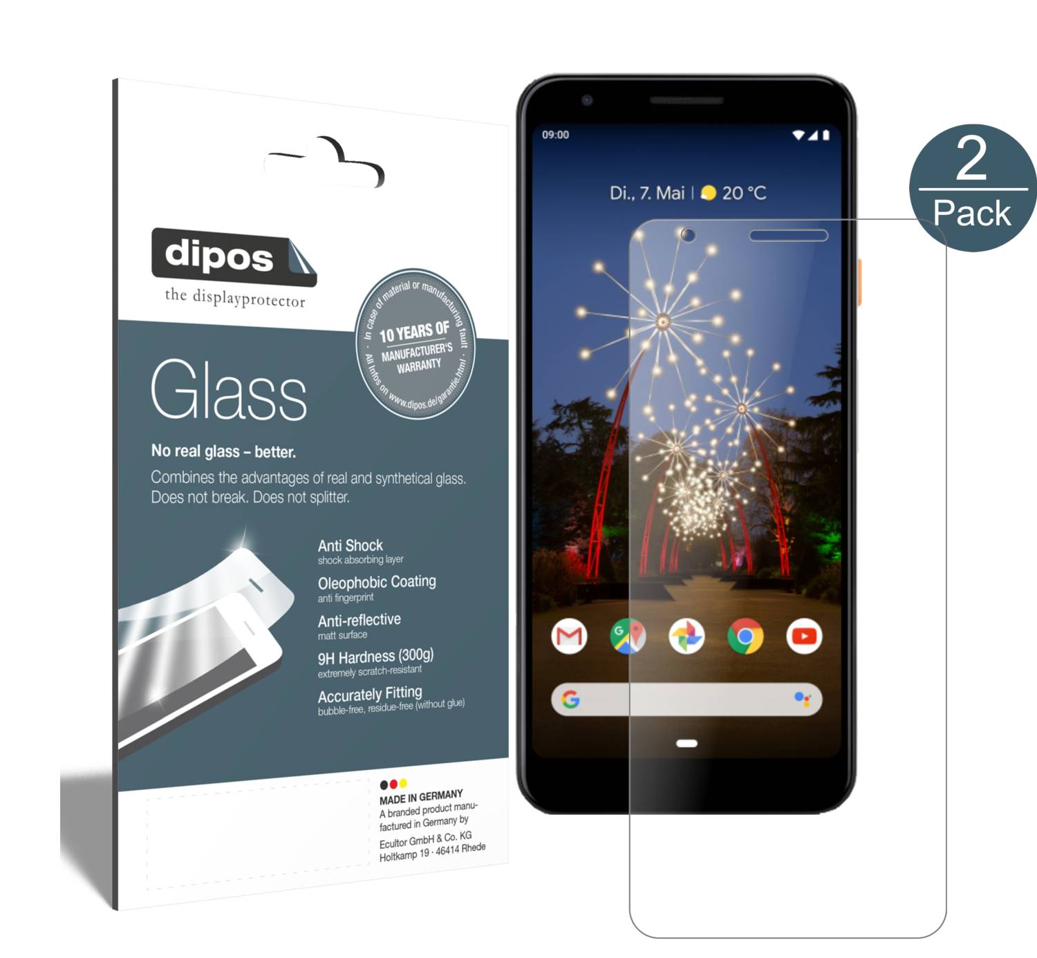 Pellicola per Google Pixel 4a 5G Prottetiva Protezione Vista 4 modi dipos
