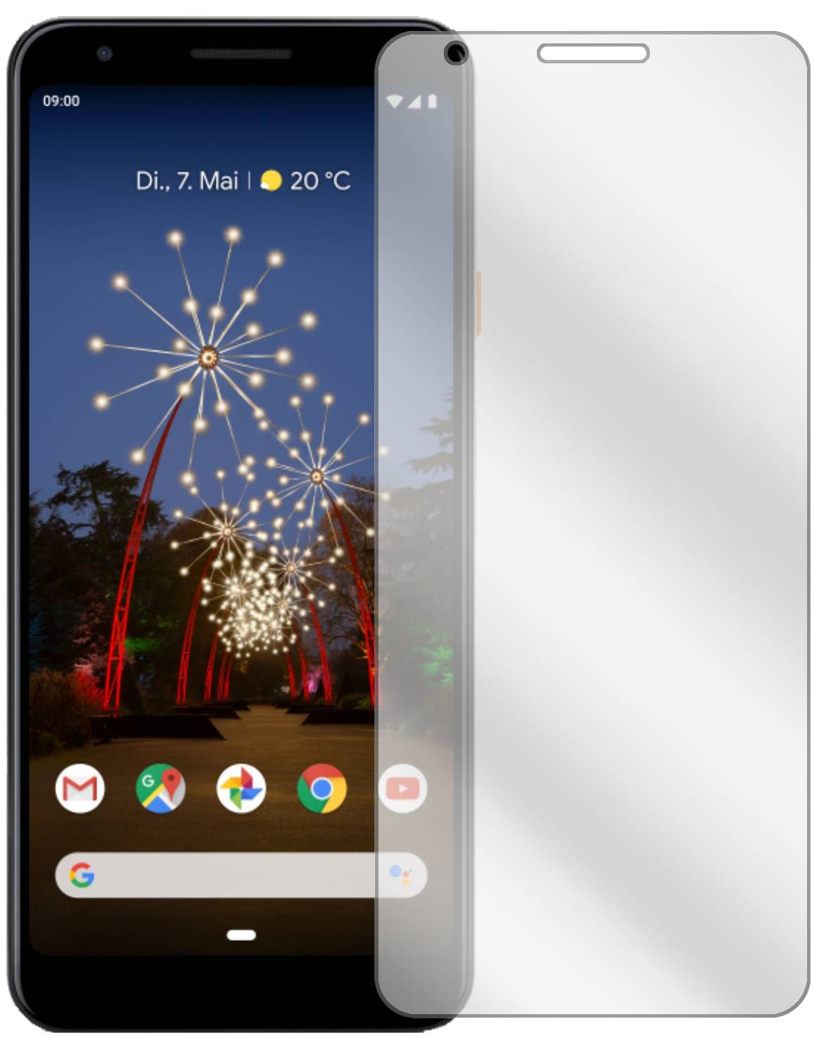 2x Pellicola per Google Pixel 3a XL Protettiva Protezione Flessibile 9H dipos