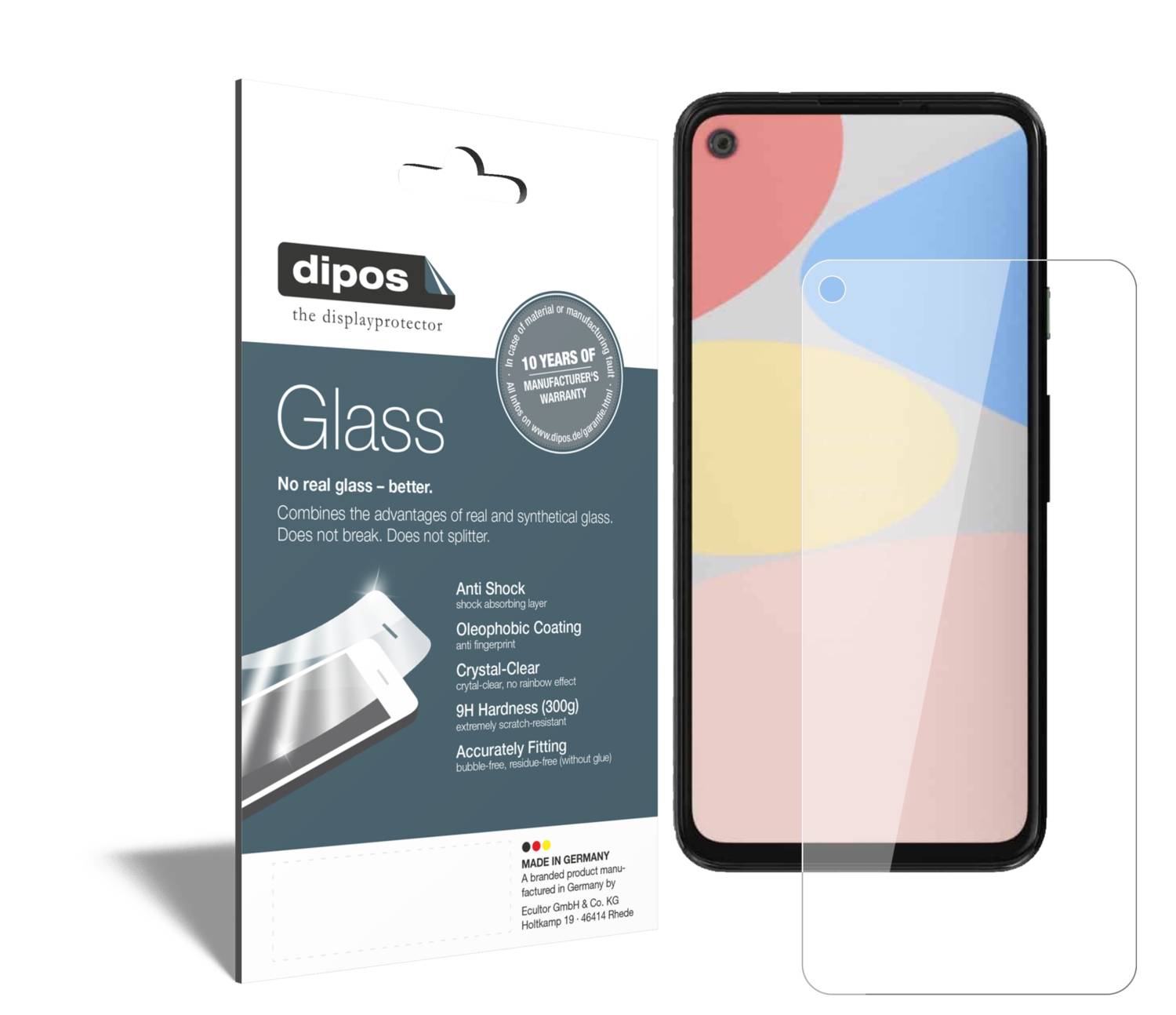 2x Pellicola per Google Pixel 4 Protettiva Protezione Vetro Flessibile