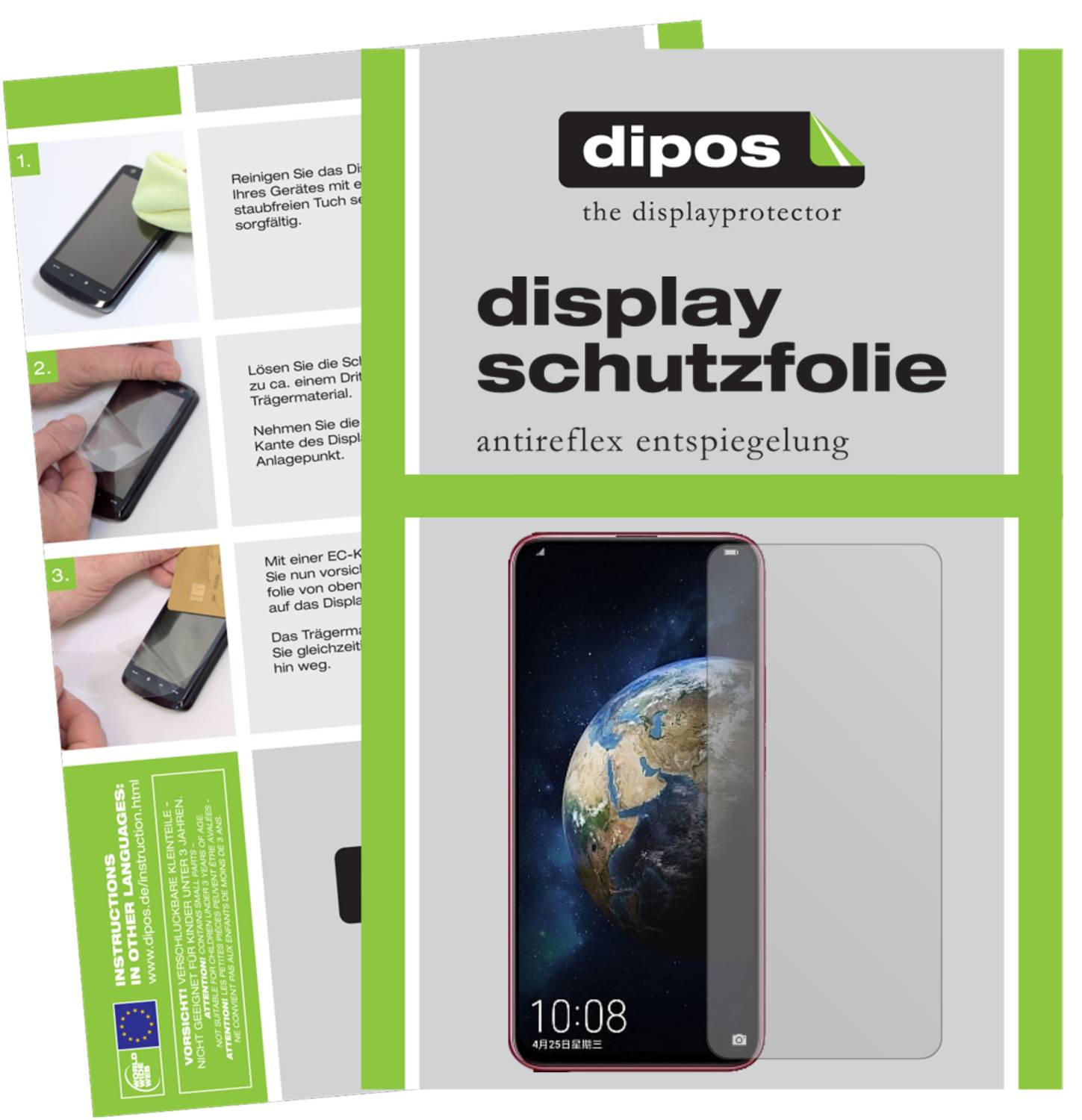 Dipos Pellicola Protettiva Antiriflesso Per Honor 8 Lite – Confezione Da 2, Opaca, Anti-impronta, Made In Germany, Taglio Laser