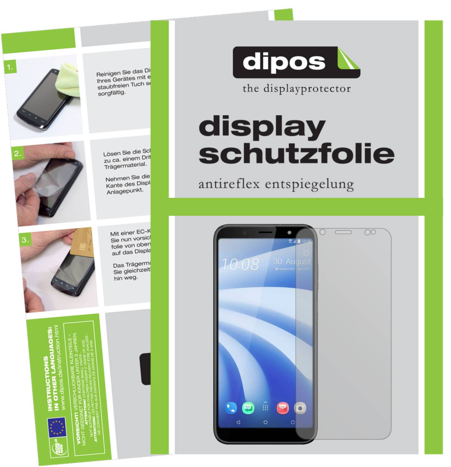 dipos I 4X Pellicola Protettiva antiriflesso Compatibile con