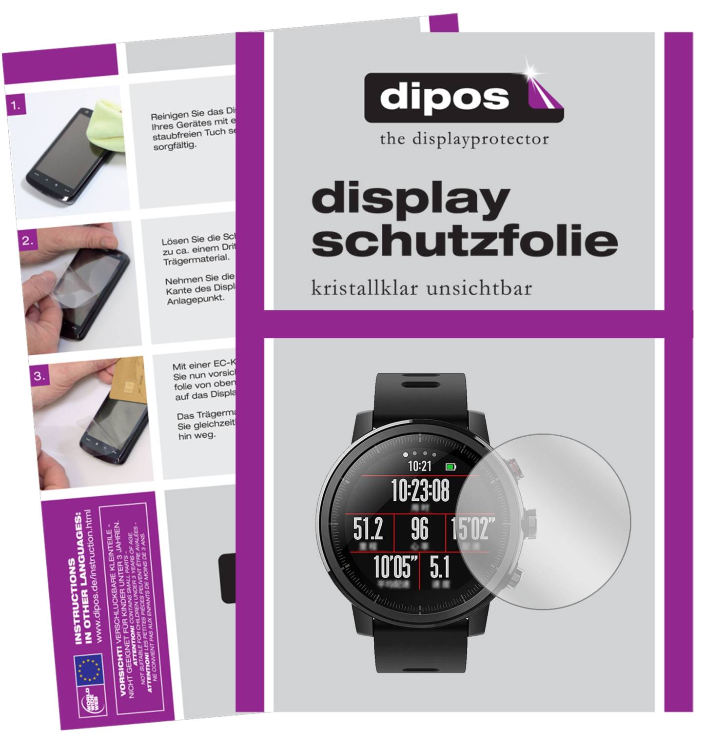 Dipos I 6X Pellicola Protettiva In Cristallo Per Huawei Fit - Made In Germany