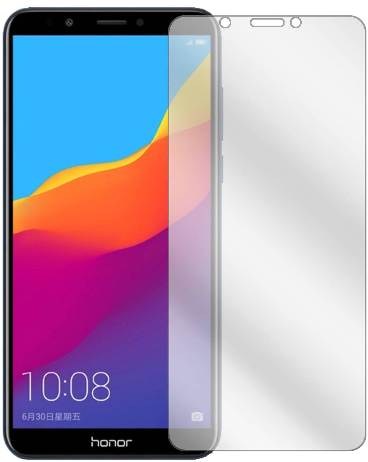 Dipos Pellicola Protettiva Per Huawei Y6 (2018) – 2 Pezzi Cristallo, Taglio Laser Made In Germany, Anti Graffio - 2