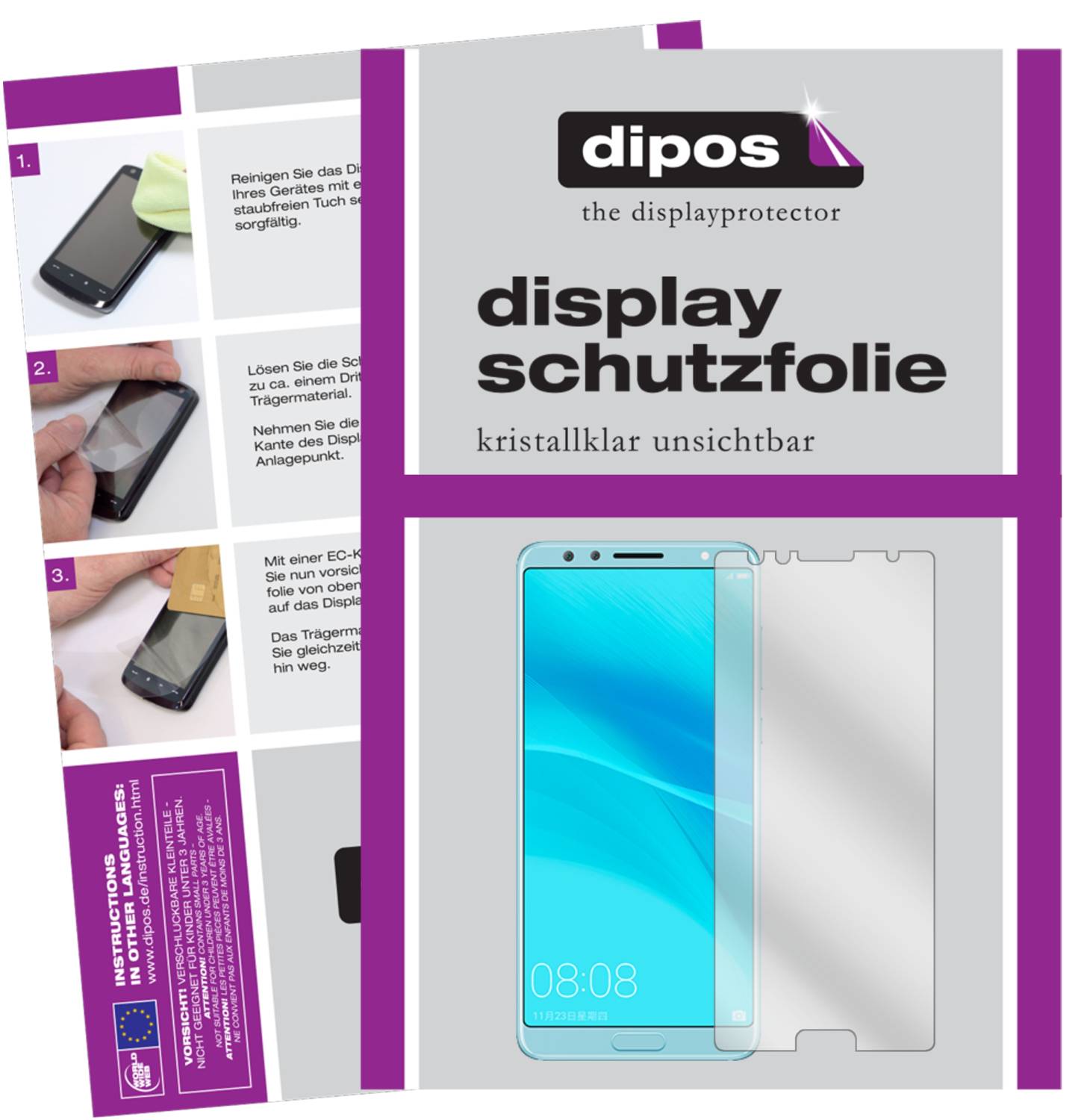 dipos I 6X Pellicola Protettiva Compatibile con Huawei Watch GT 2