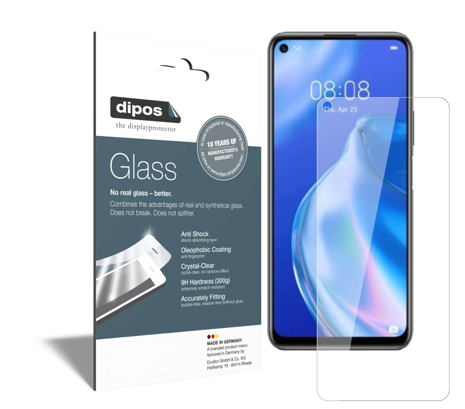 Dipos Crystalclear - 2 Pellicole Protettive Per Display Huawei Ascend G6, Taglio Laser, Made In Germany - 2