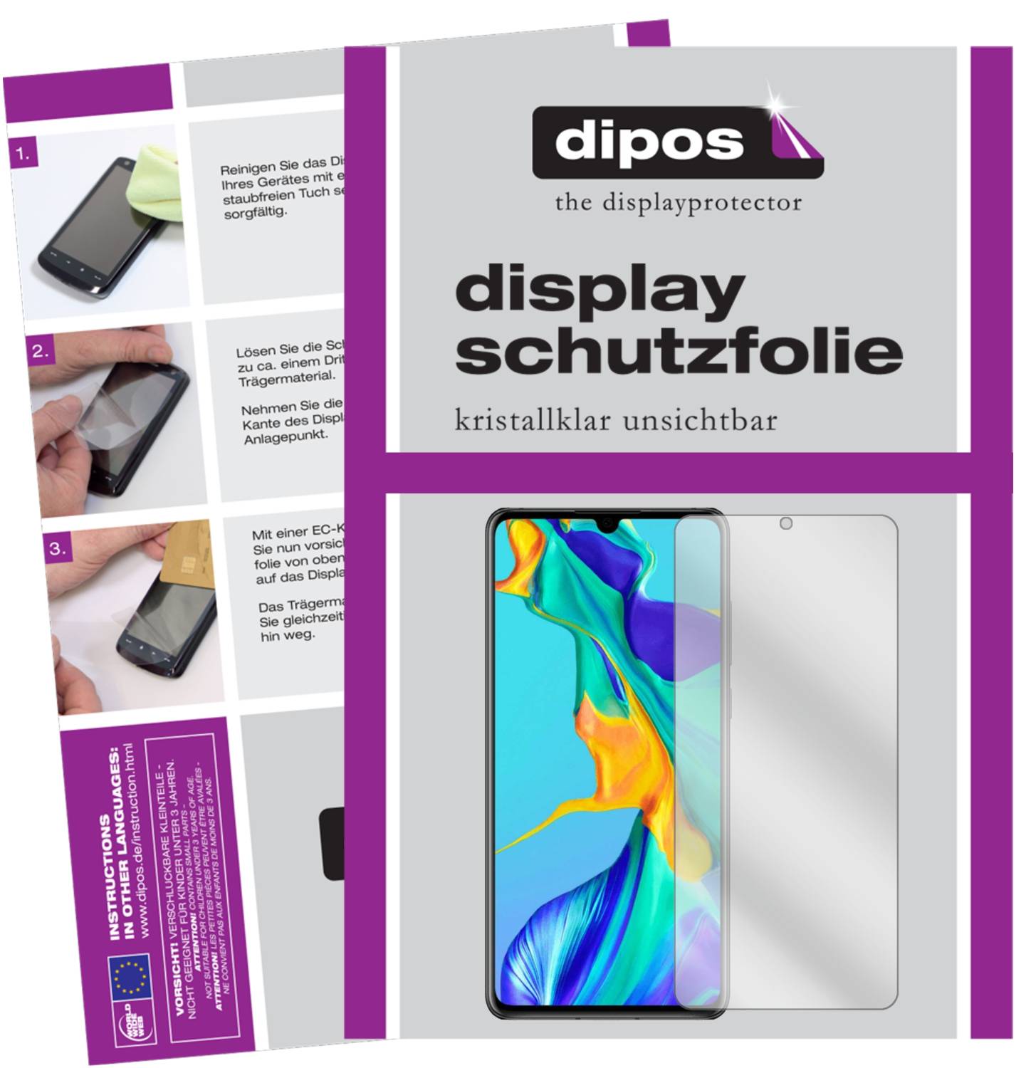 2+2x Pellicola per Huawei P40 Pro Plus Protettiva Protezione Claro Display