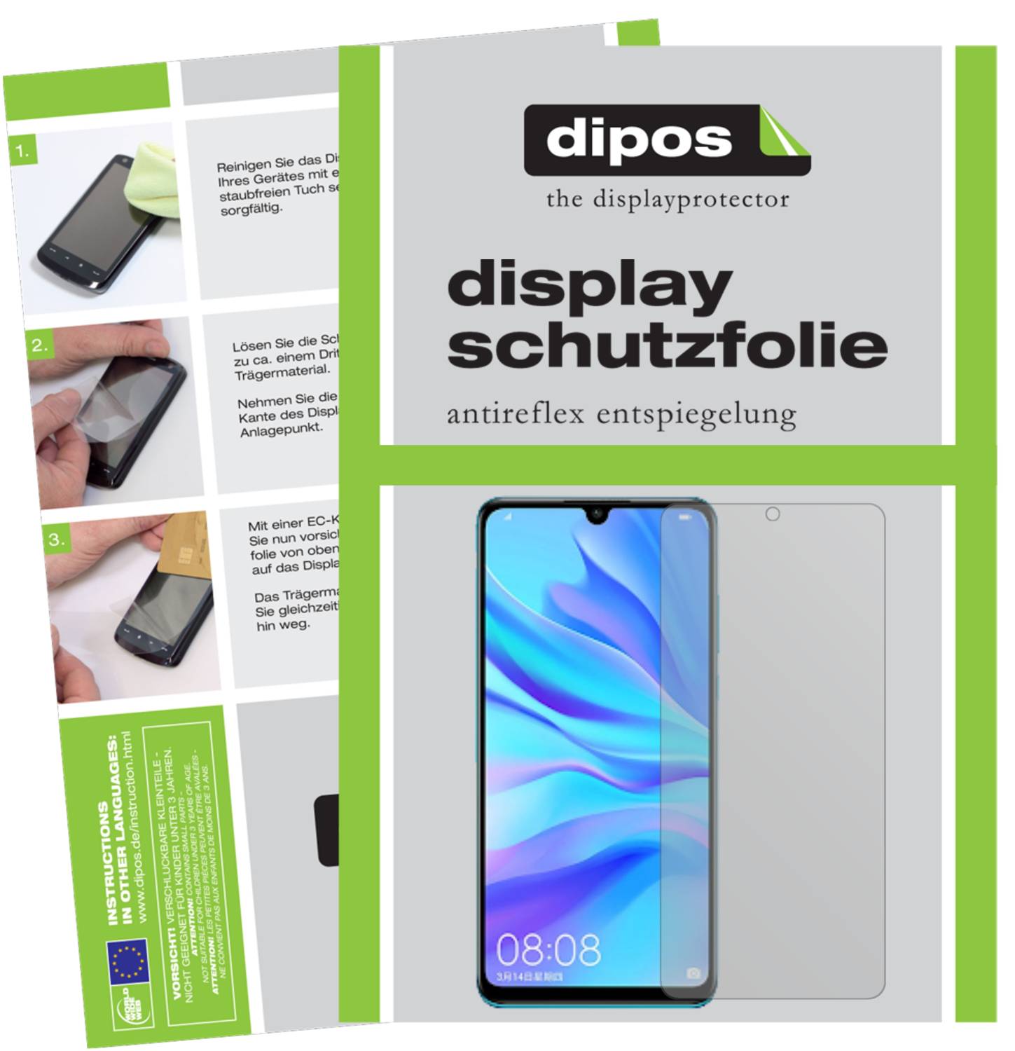 Smart Glass Smart Engineered 3D Pellicola Protettiva Per Schermo Per Antiriflesso [2 Pezzi Opaco, Case-friendly, Non Vetro Temperato Ma Pellicola Protettiva TPU Huawei P30 - Foto 5