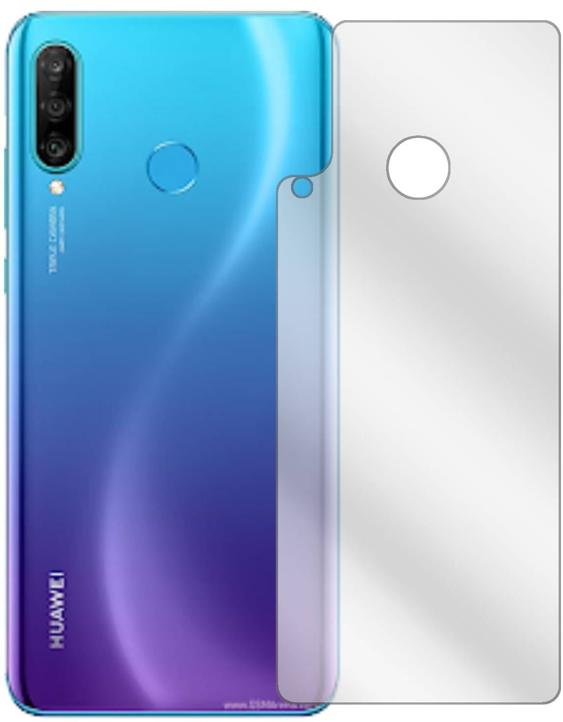 Dipos 6 Pellicole Protettive Per Retro Di Huawei P30 - Cristallo Trasparente, Taglio Laser, Made In Germany - Protezione Antigraffio