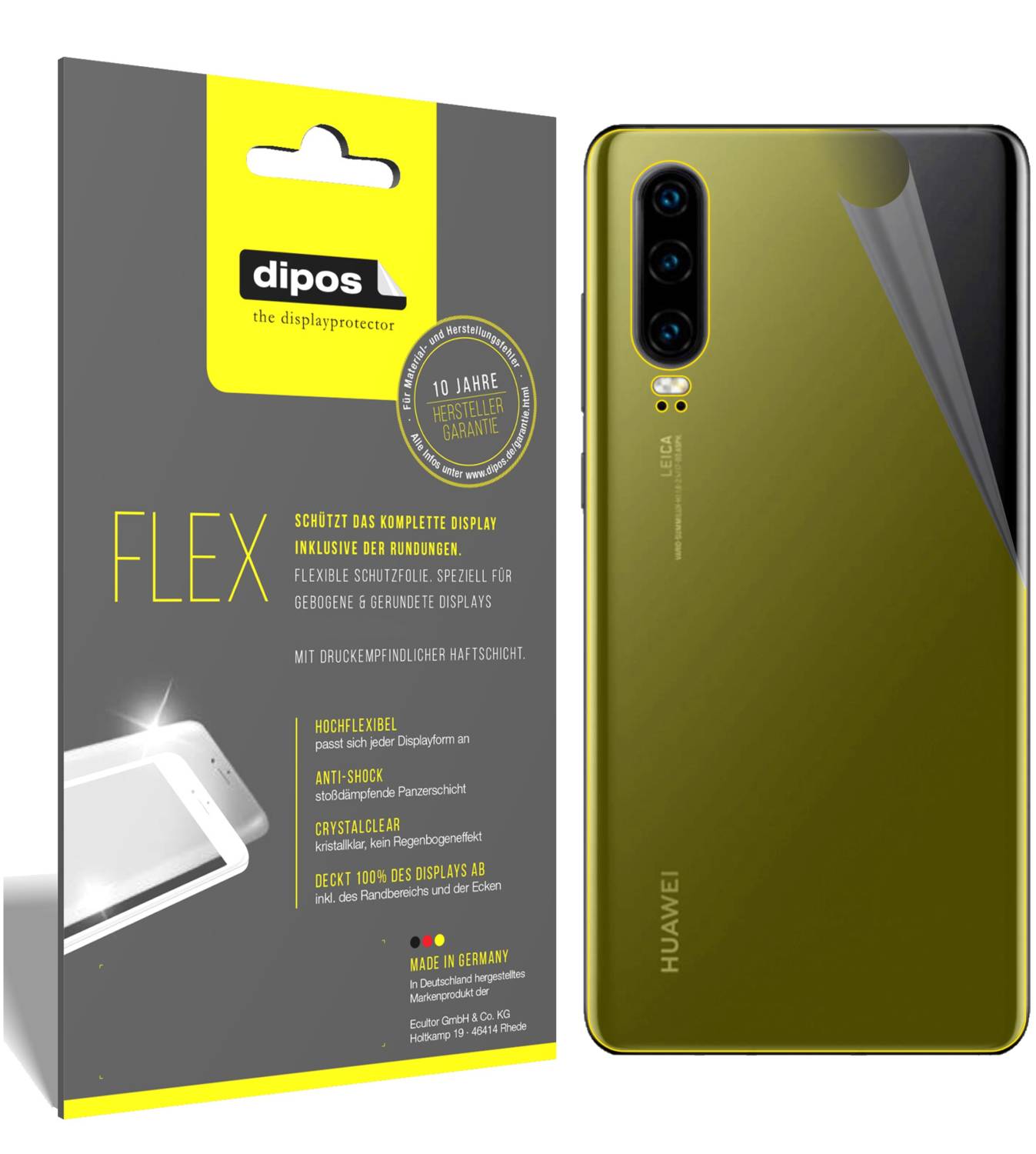 dipos I Pellicola Protettiva Compatibile con Huawei P30 Lite