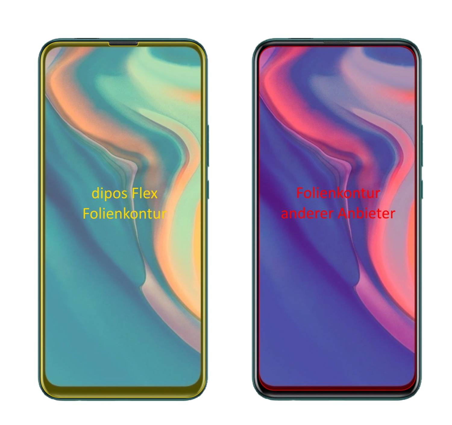 DIPOS - 6x Pellicola Protettiva Compatibile Con Huawep40 Pellicola