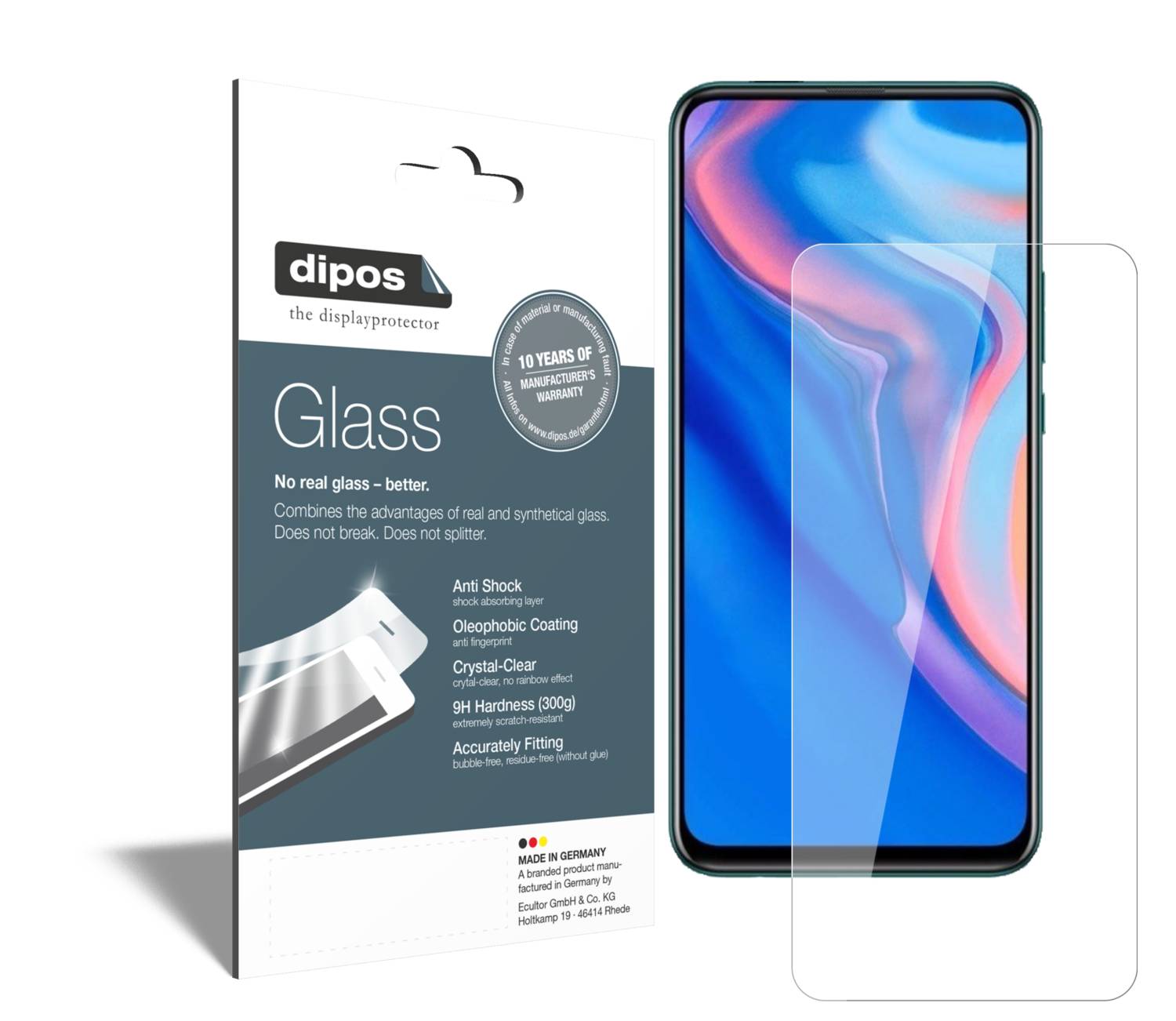 Dipos FLEX 3 Pellicole Protettive Full Cover Per Xiaomi Mi 10 Pro - Protezione Antiurto Con Garanzia 10 Anni - Made In Germany