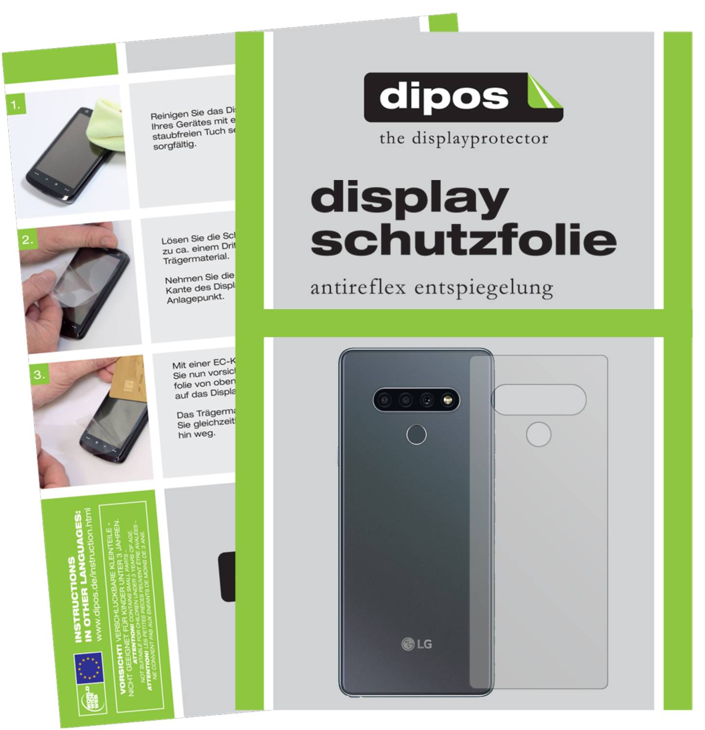 6x Pellicola per LG Q60 Protettiva Protezione Schermo Antiriflesso dipos