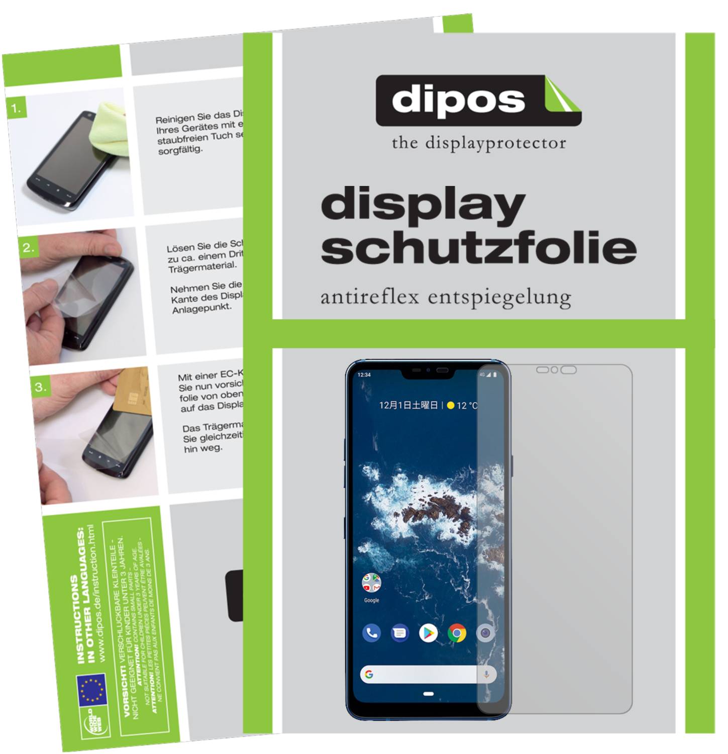 Dipos 2X Pellicola Protettiva Antiriflesso Per LG K9 – Made In Germany, Opaca E Anti-impronta