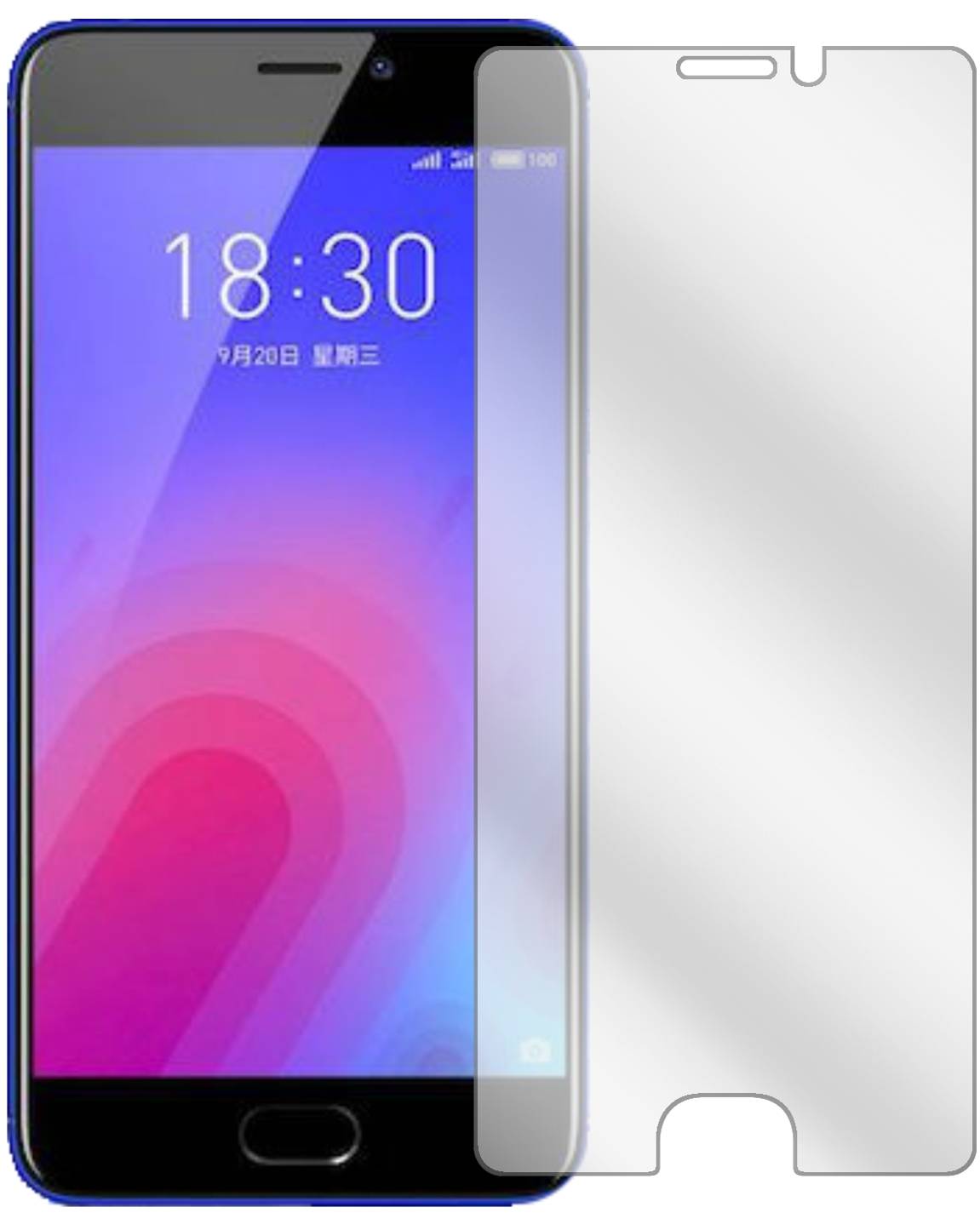 6x Pellicola per Meizu M6S Protettiva Protezione Schermo Cristallo dipos
