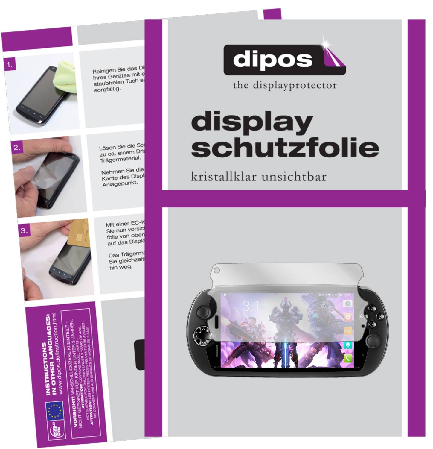 4x Pellicola iPhone 17 Pro dipos Claro - Protezione Schermo Invisibile