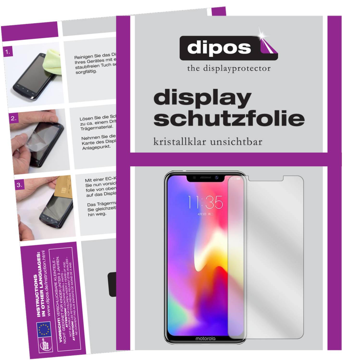 2x Motorola Defy 2021 2x Pellicola di protezione Premium 7H