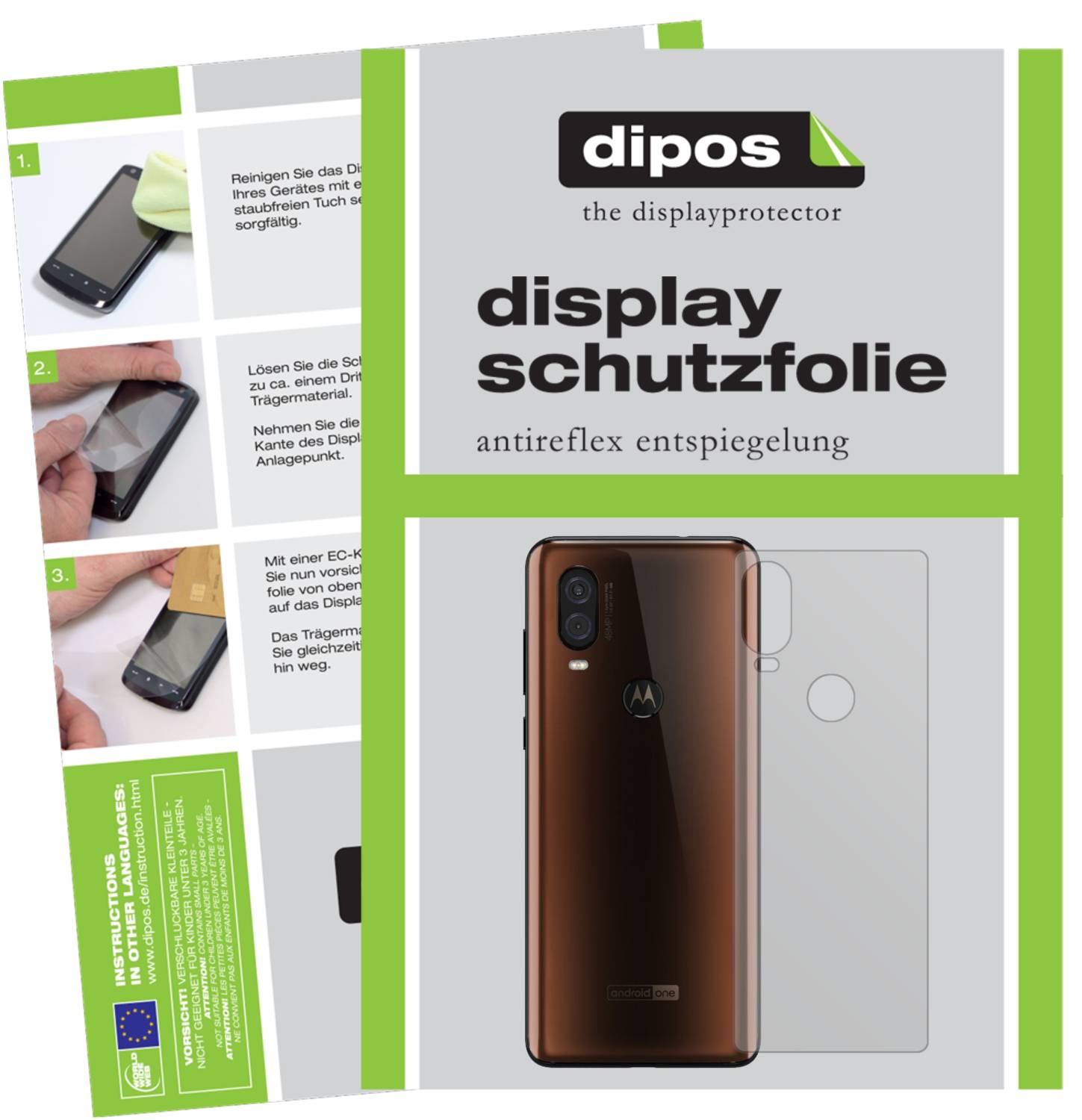 6x Pellicola per Motorola Moto G9 Plus Protettiva Protezione Antiriflesso